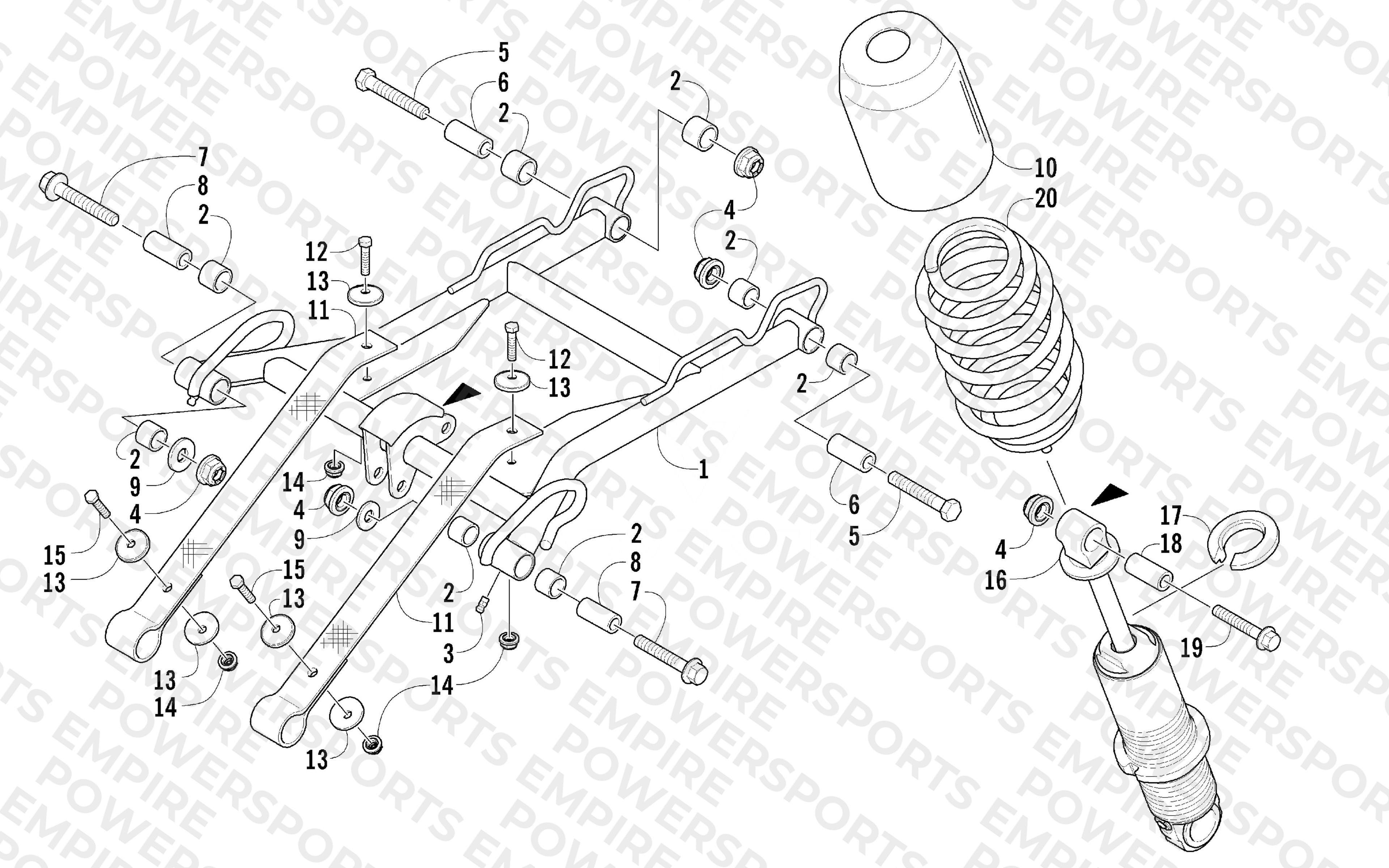 REAR SUSPENSION FRONT ARM ASSEMBLY