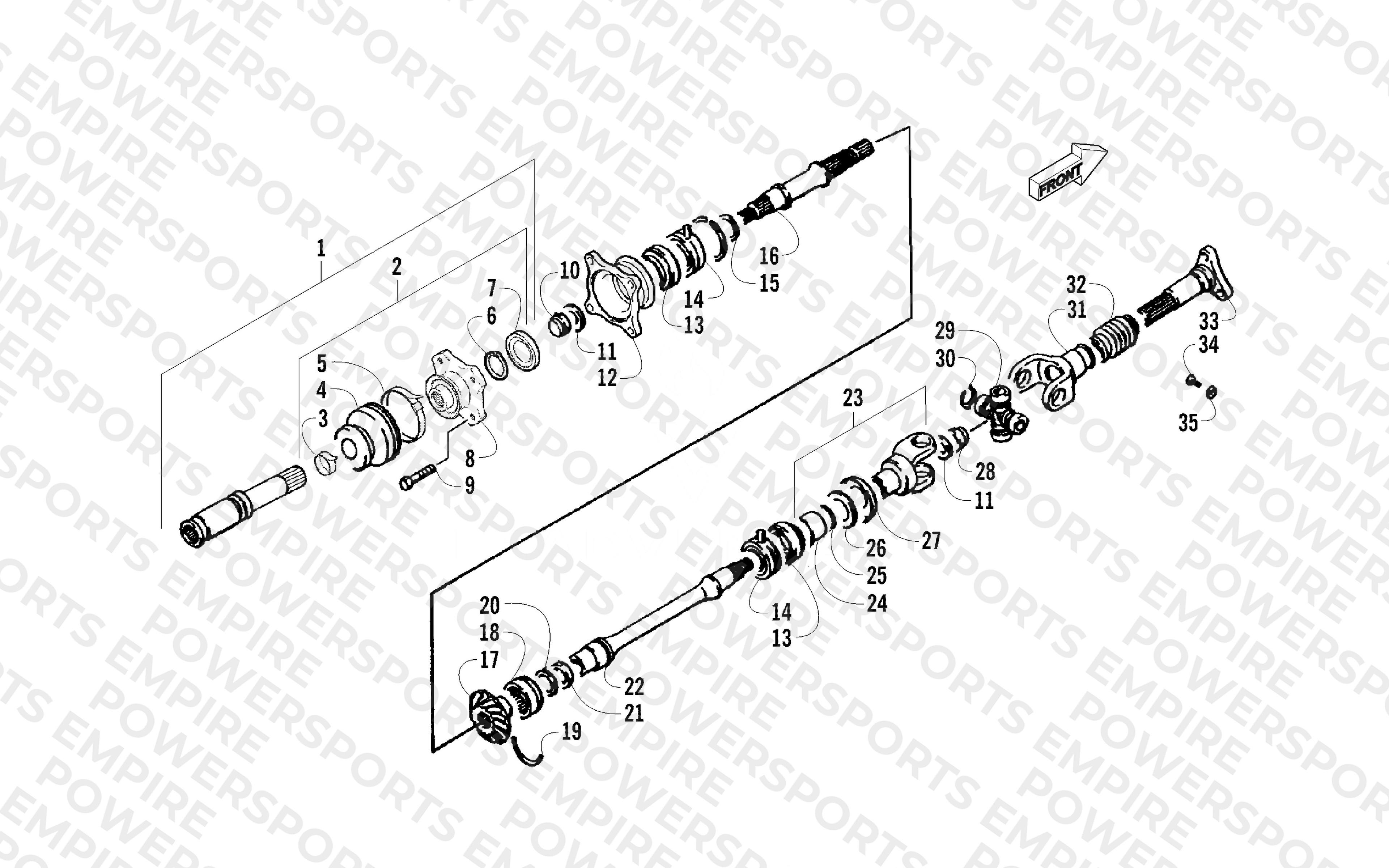 SECONDARY DRIVE ASSEMBLY