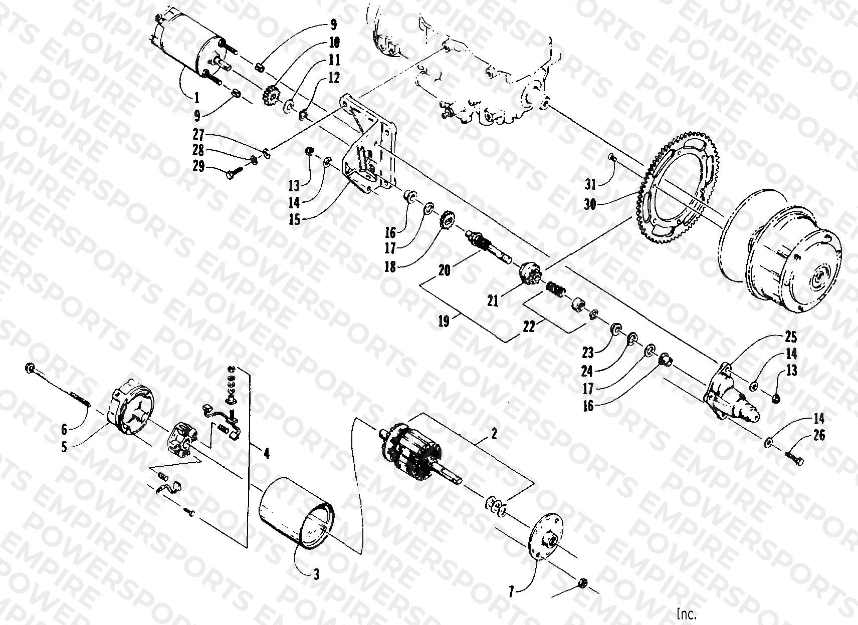 ELECTRIC START - STARTER MOTOR