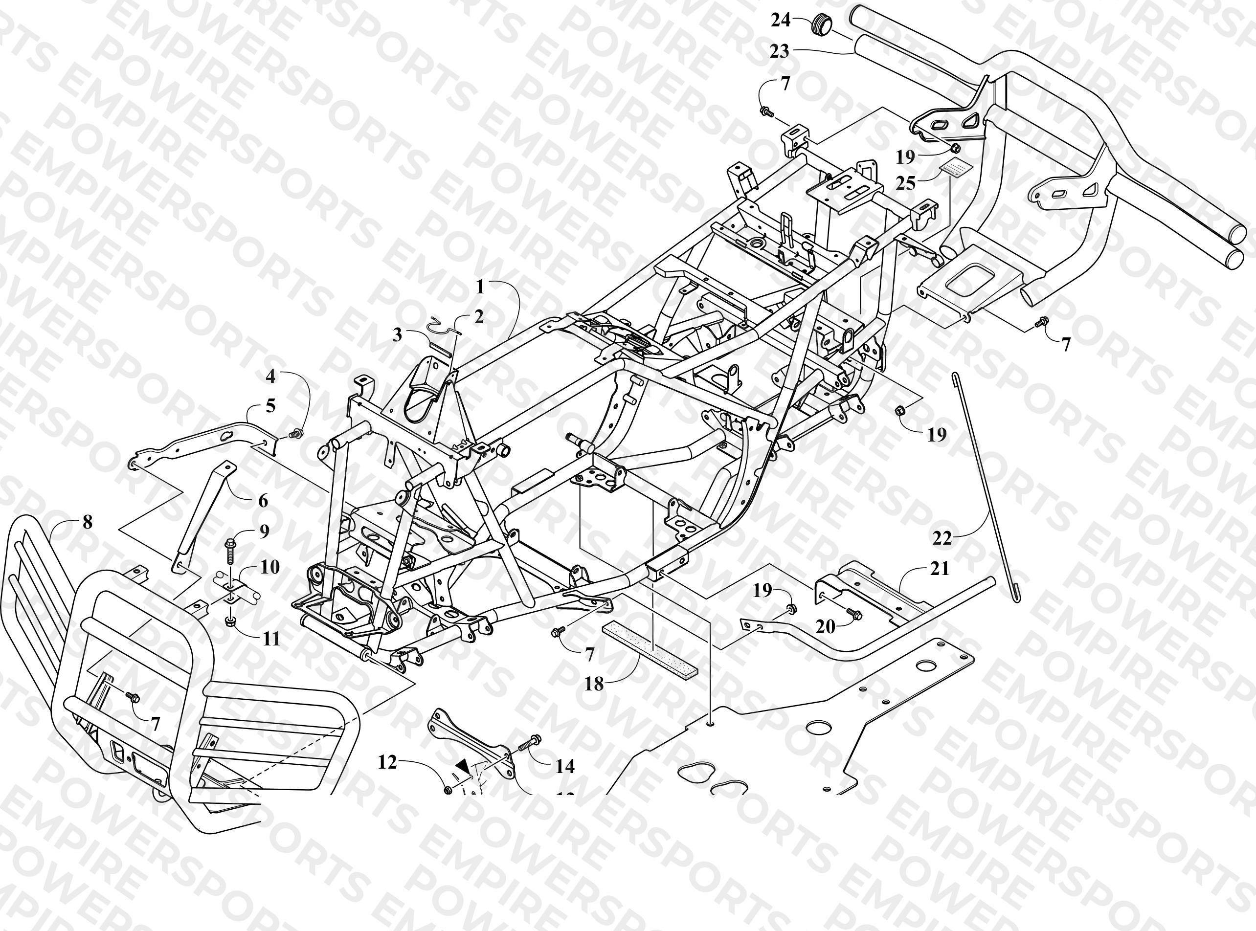 FRAME AND RELATED PARTS