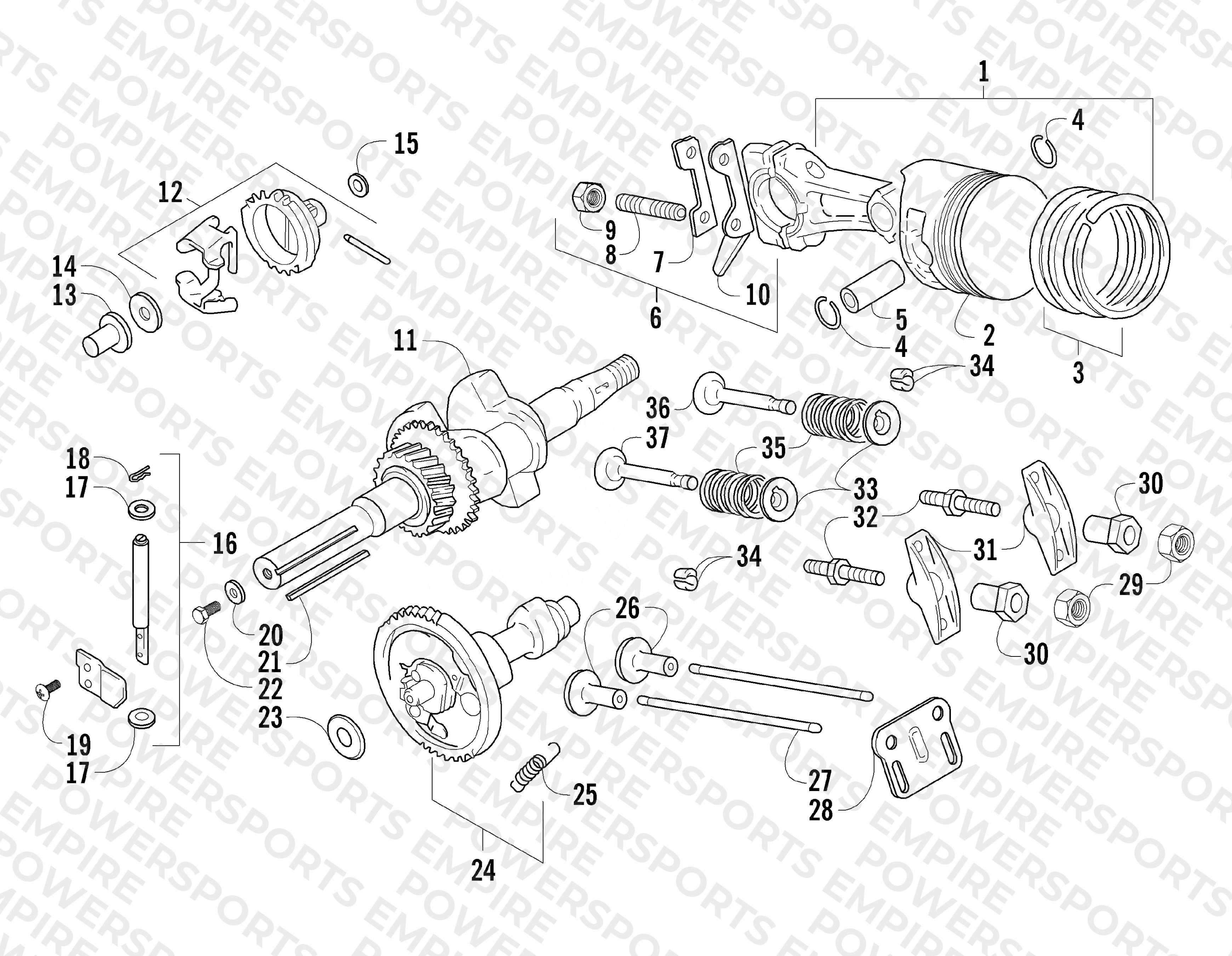 PISTON AND CRANKSHAFT