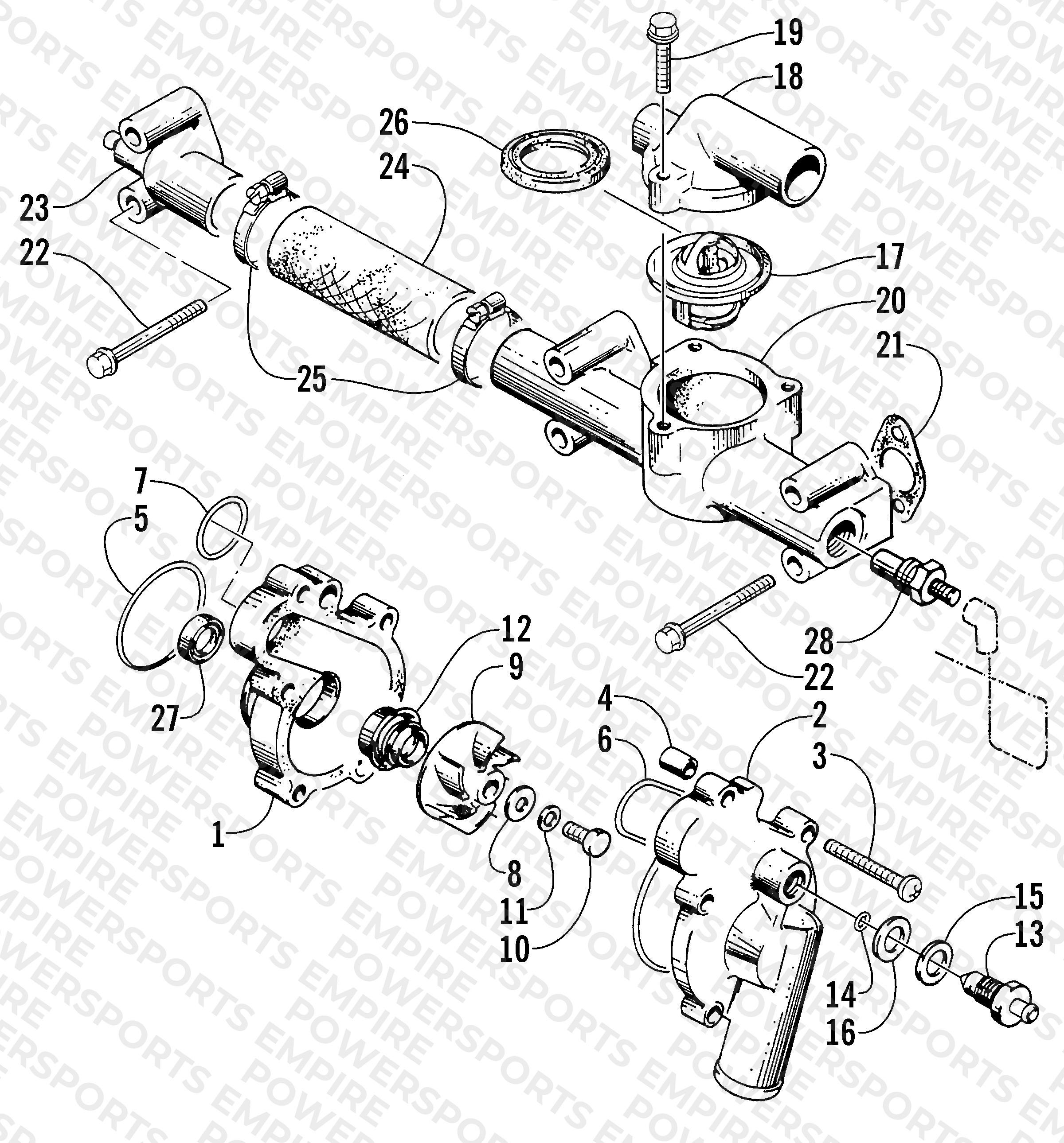 WATER PUMP/WATER MANIFOLD