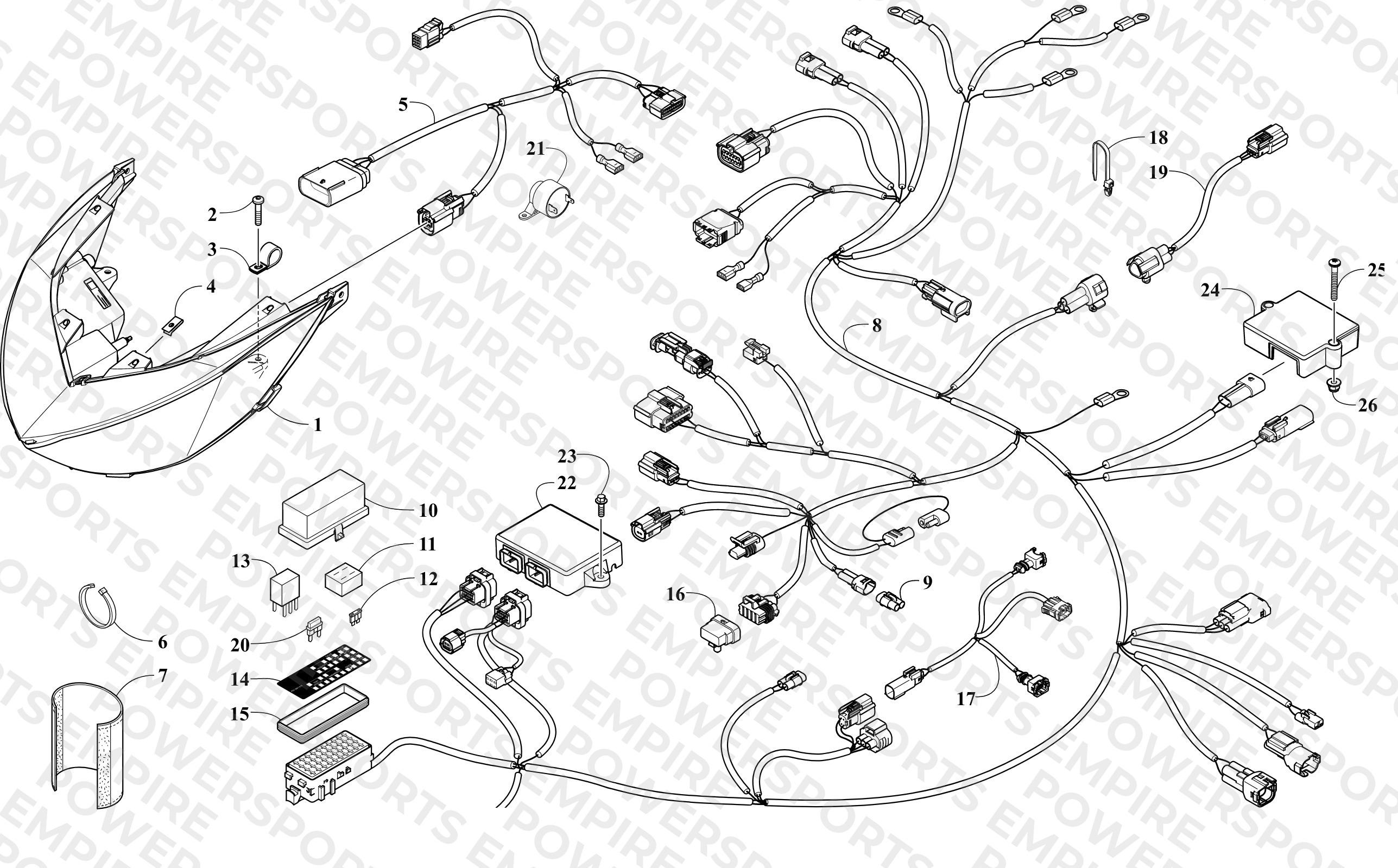 HEADLIGHT AND WIRING ASSEMBLIES