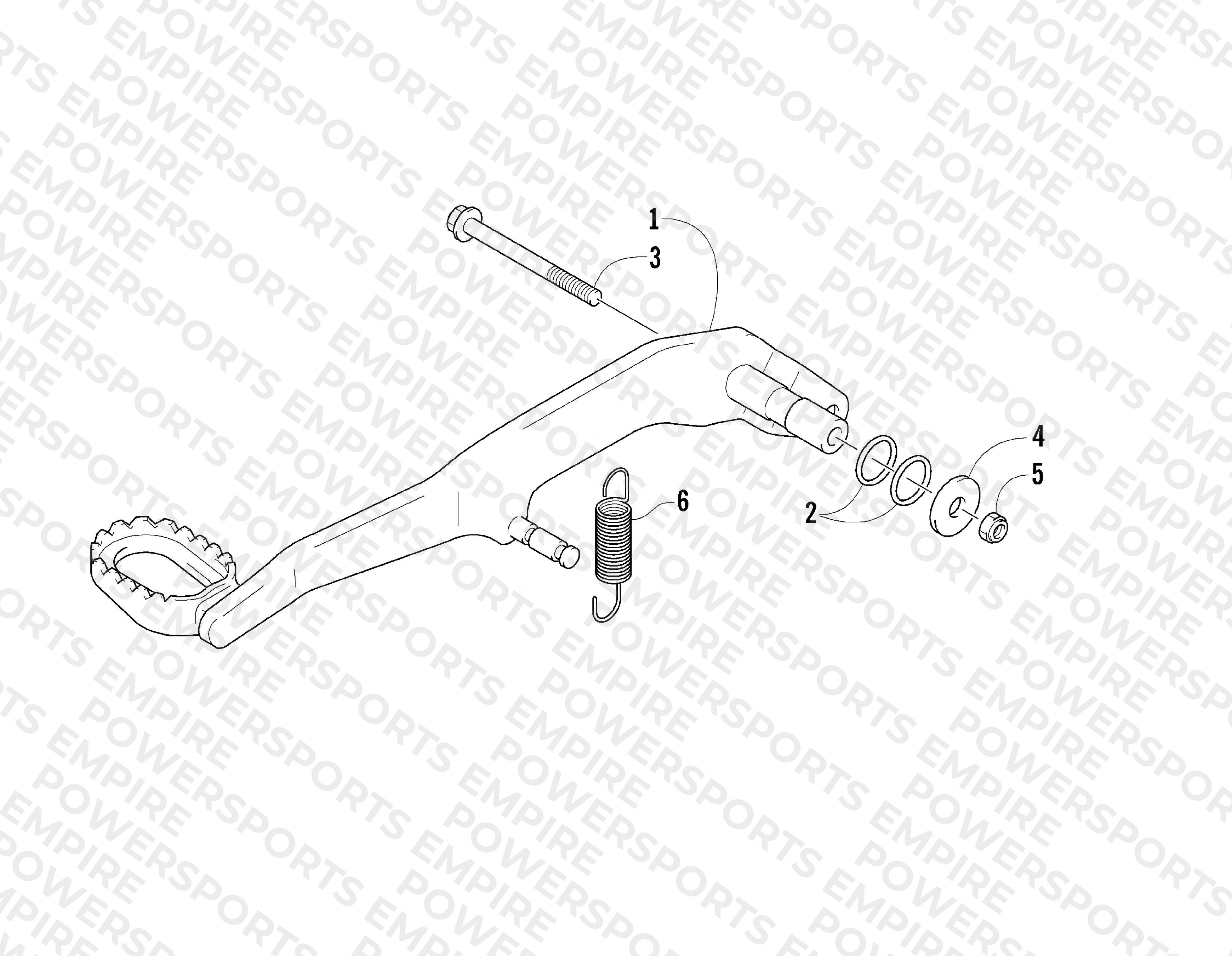 REAR BRAKE PEDAL ASSEMBLY