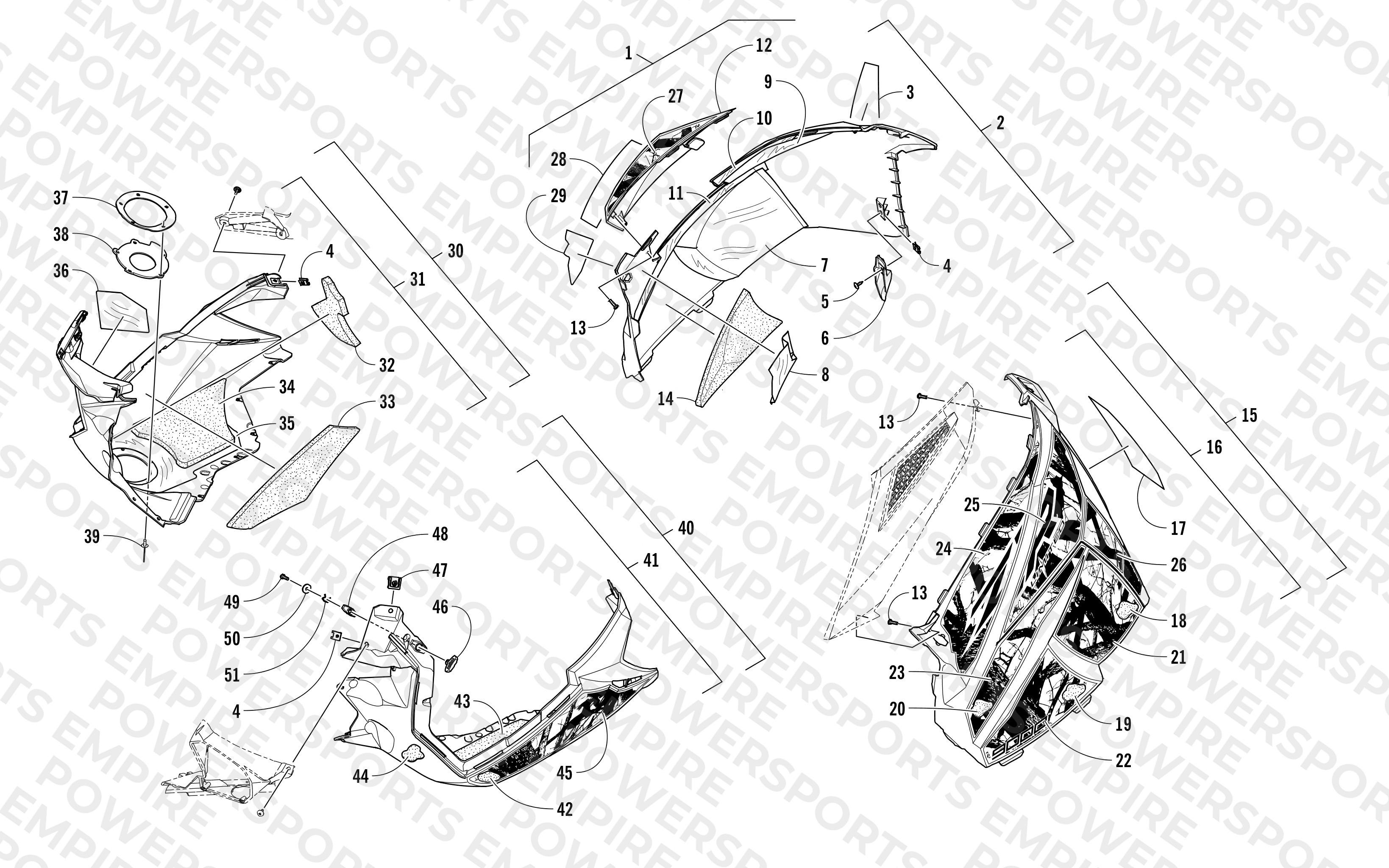 SKID PLATE AND SIDE PANEL ASSEMBLY