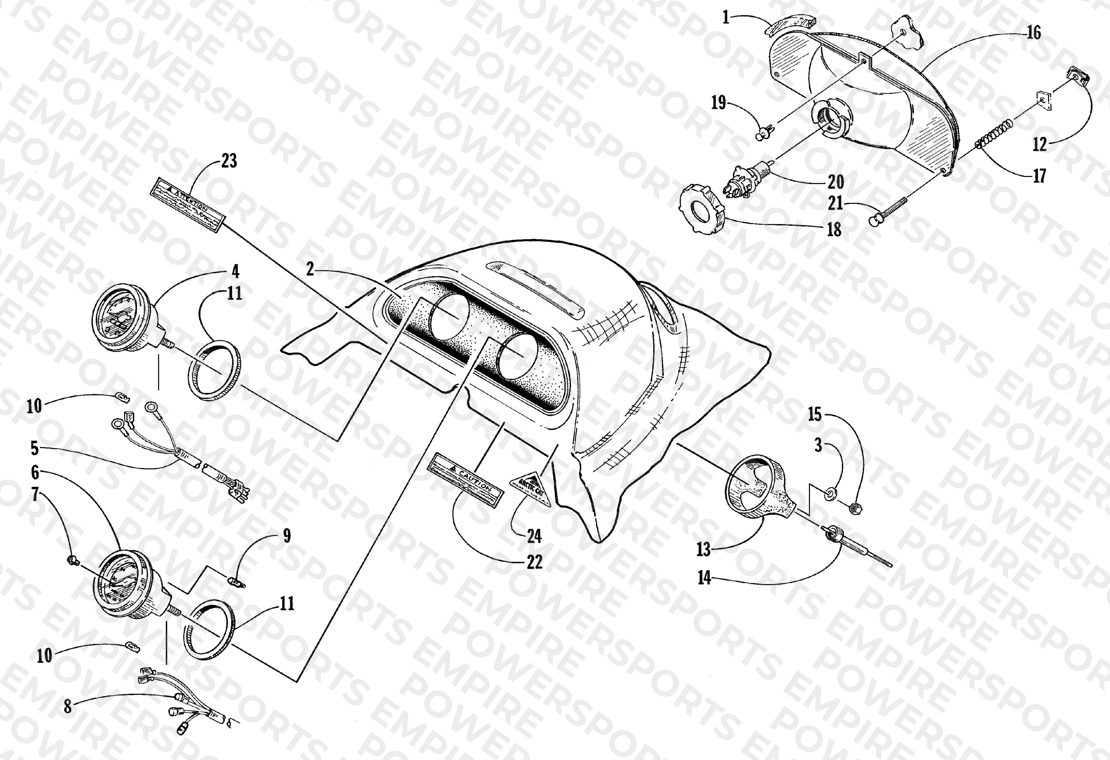 HEADLIGHT AND INSTRUMENTS