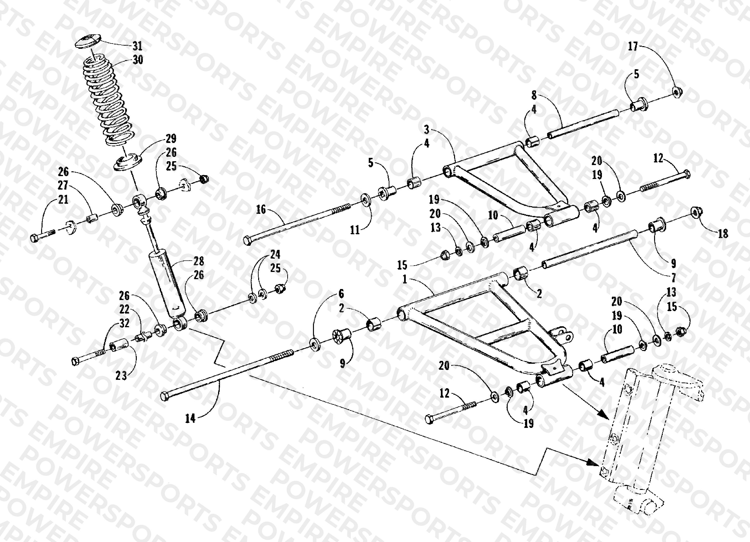 FRONT SUSPENSION AND SHOCK ABSORBER