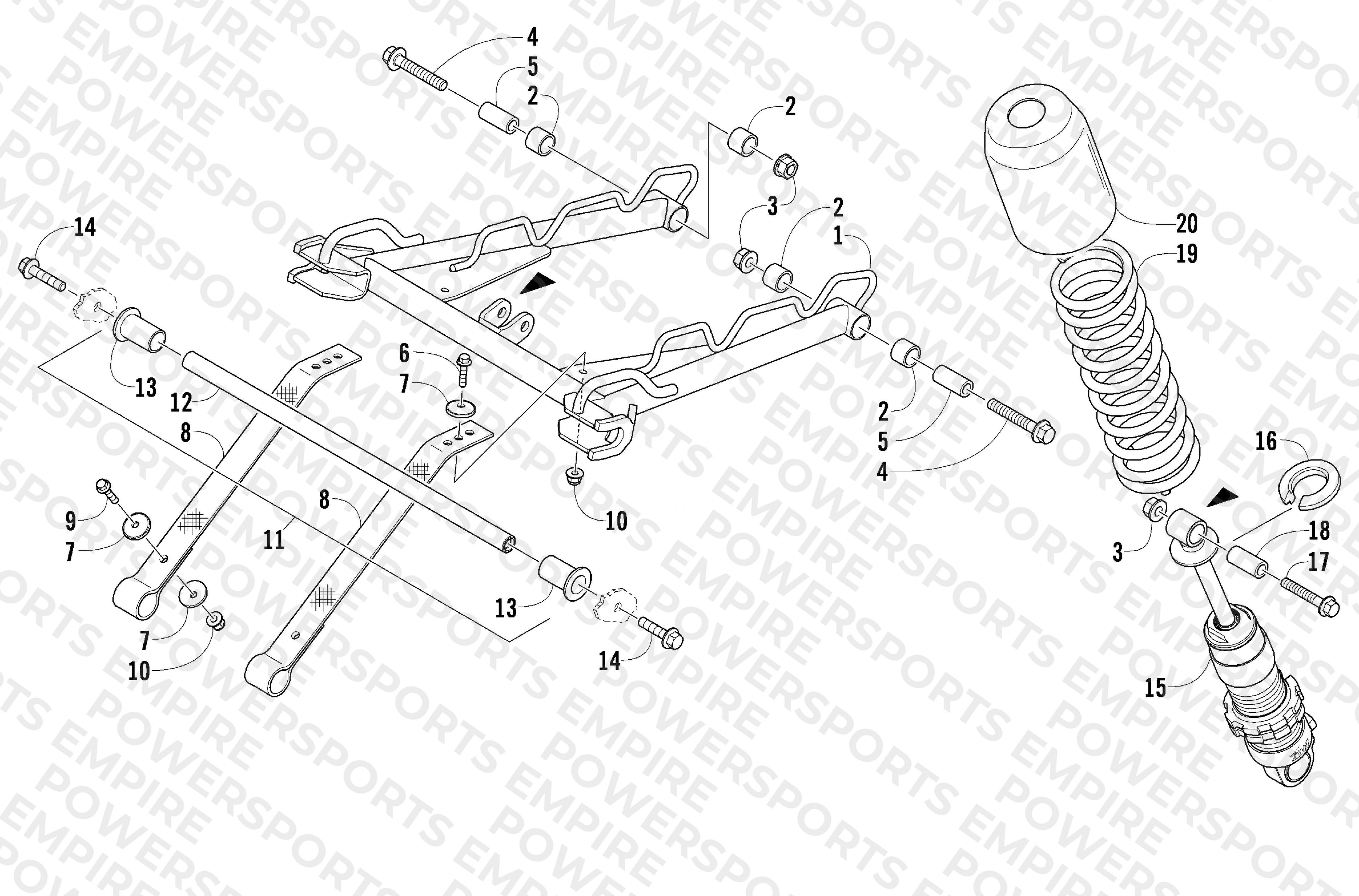 REAR SUSPENSION FRONT ARM ASSEMBLY
