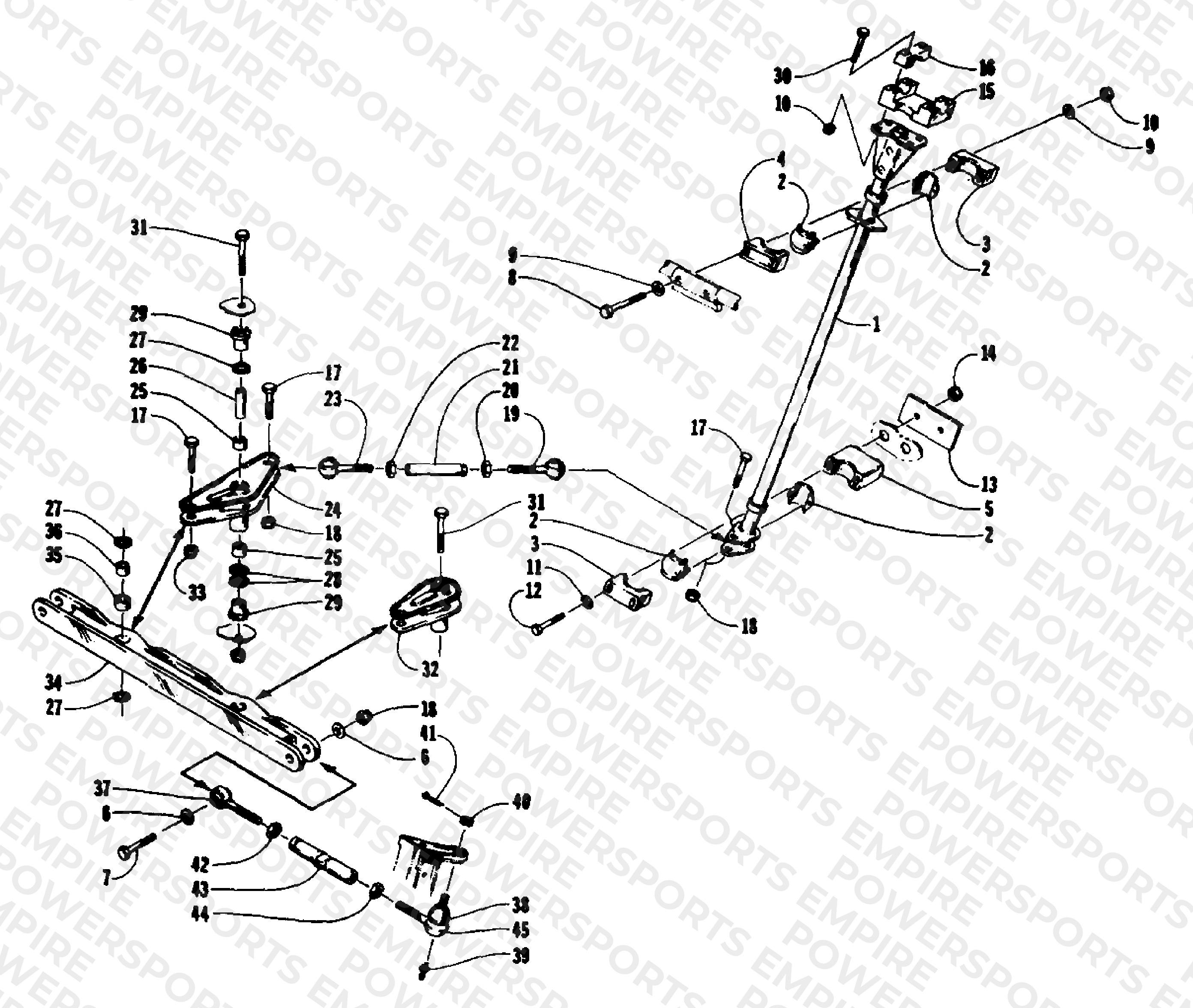 TIE ROD/STEERING POST ASSEMBLY