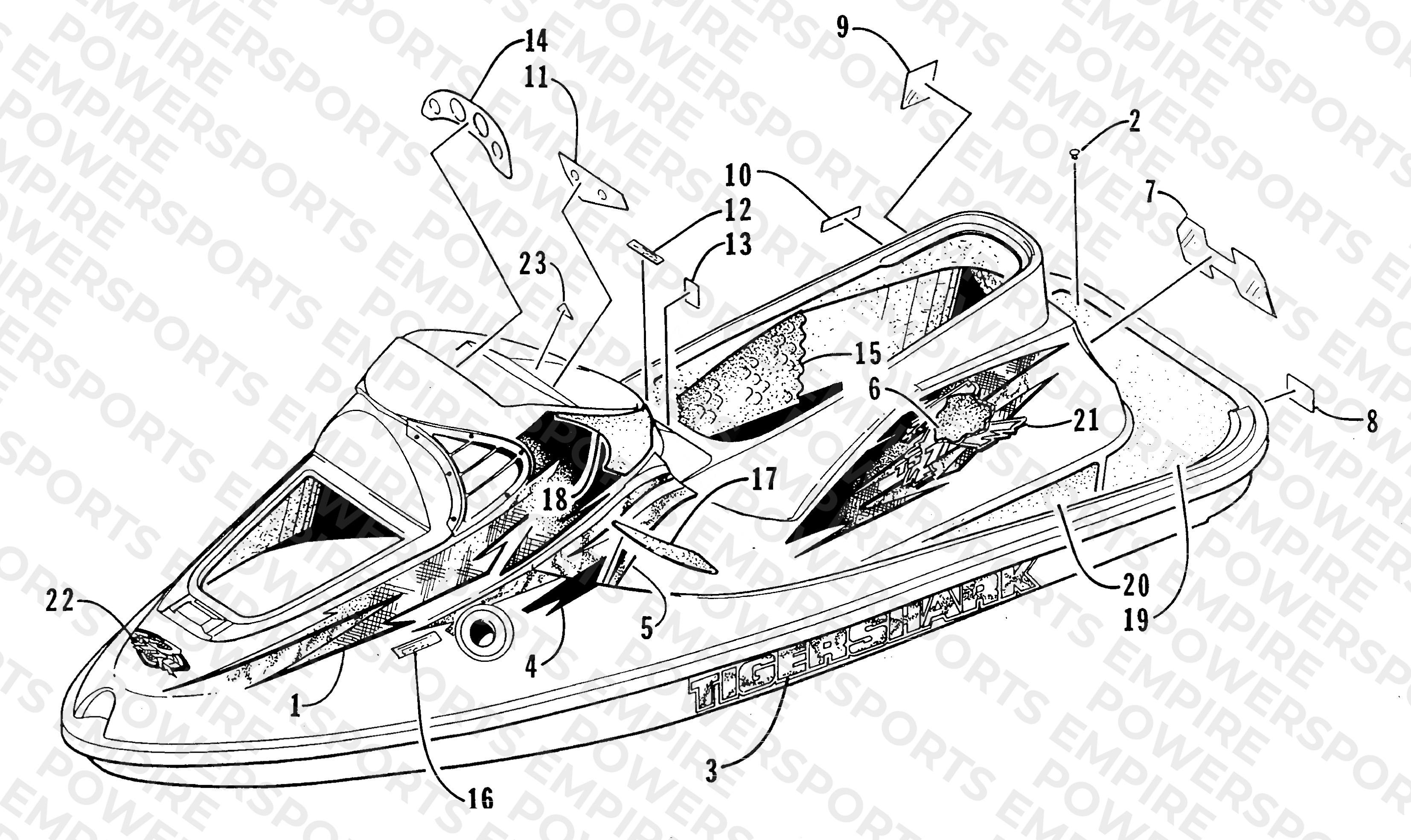 DECAL AND FOOTPAD ASSEMBLY