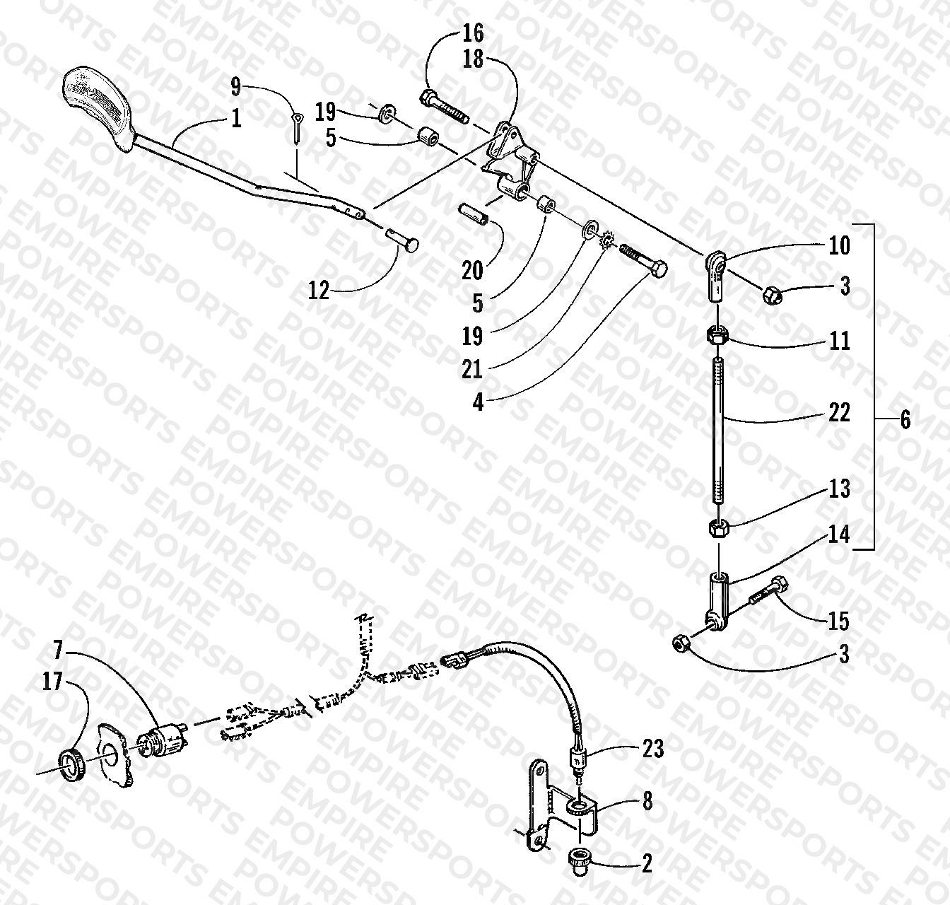 REVERSE SHIFT LEVER ASSEMBLY