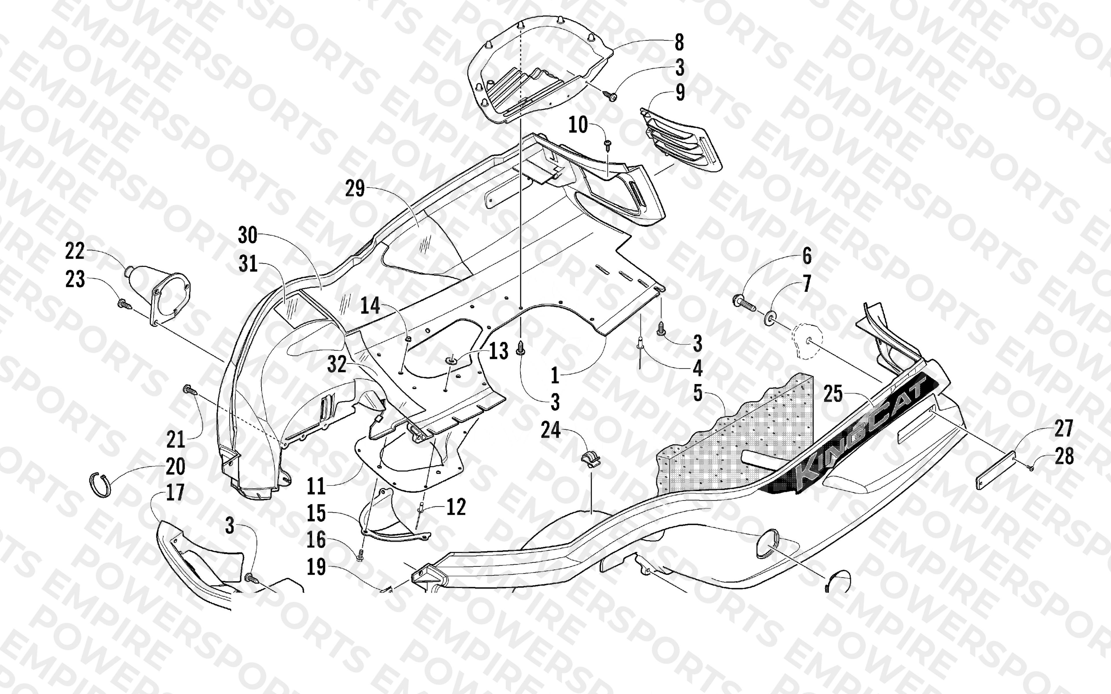 BELLY PAN AND FRONT BUMPER ASSEMBLY