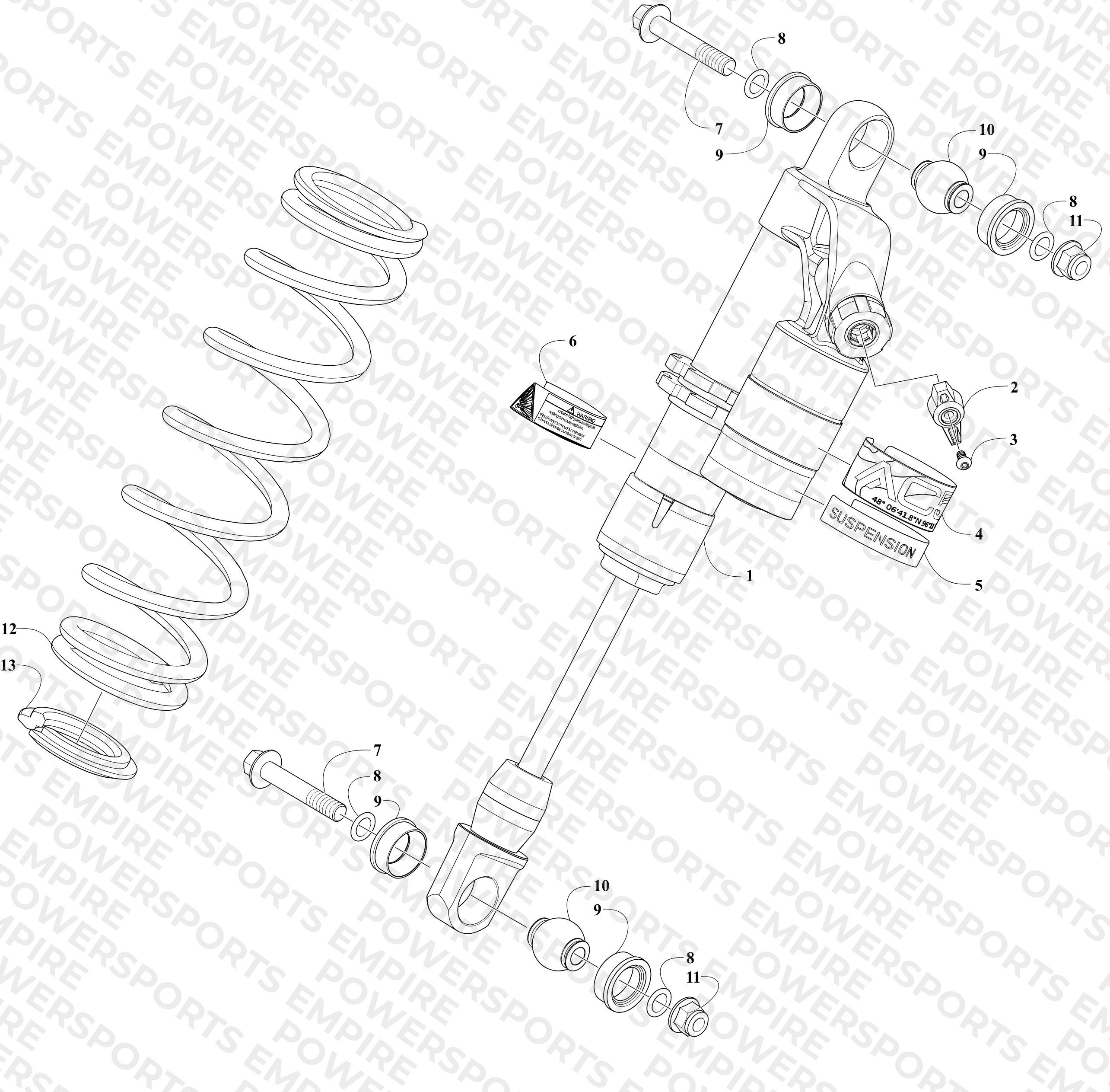 FRONT SUSPENSION SHOCK ABSORBER ASSEMBLY