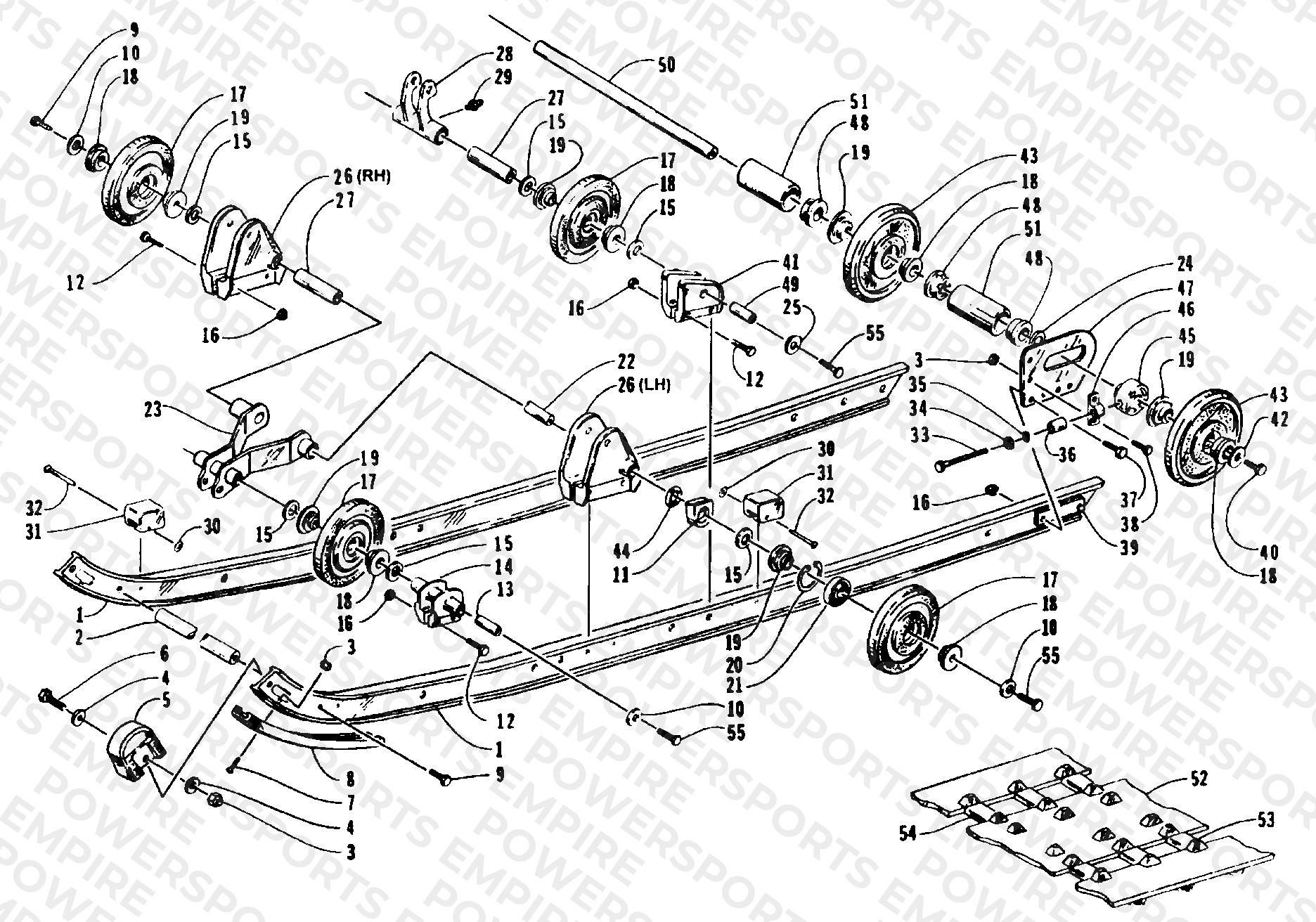 SLIDE RAIL AND TRACK ASSEMBLY