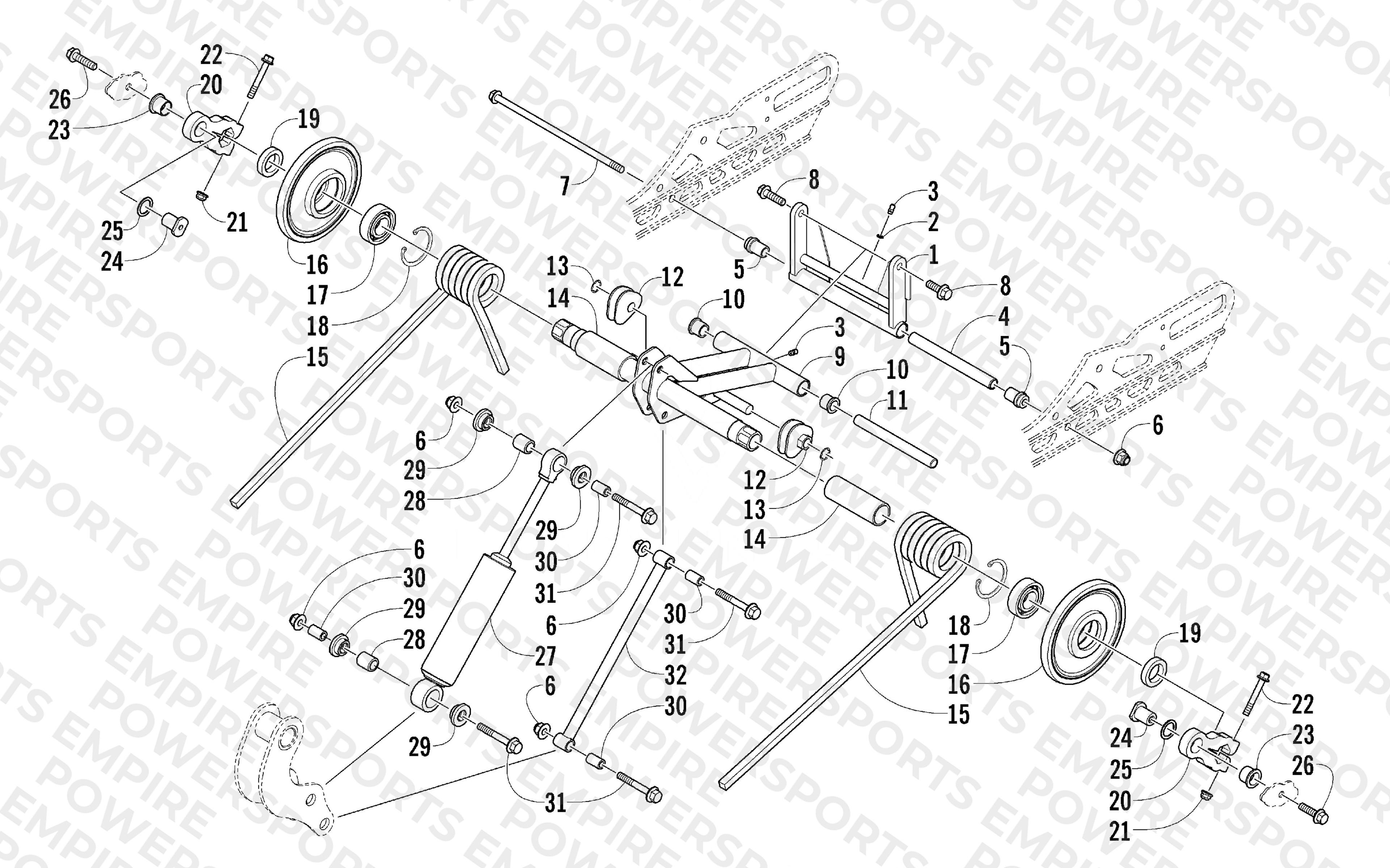 REAR SUSPENSION REAR ARM ASSEMBLY