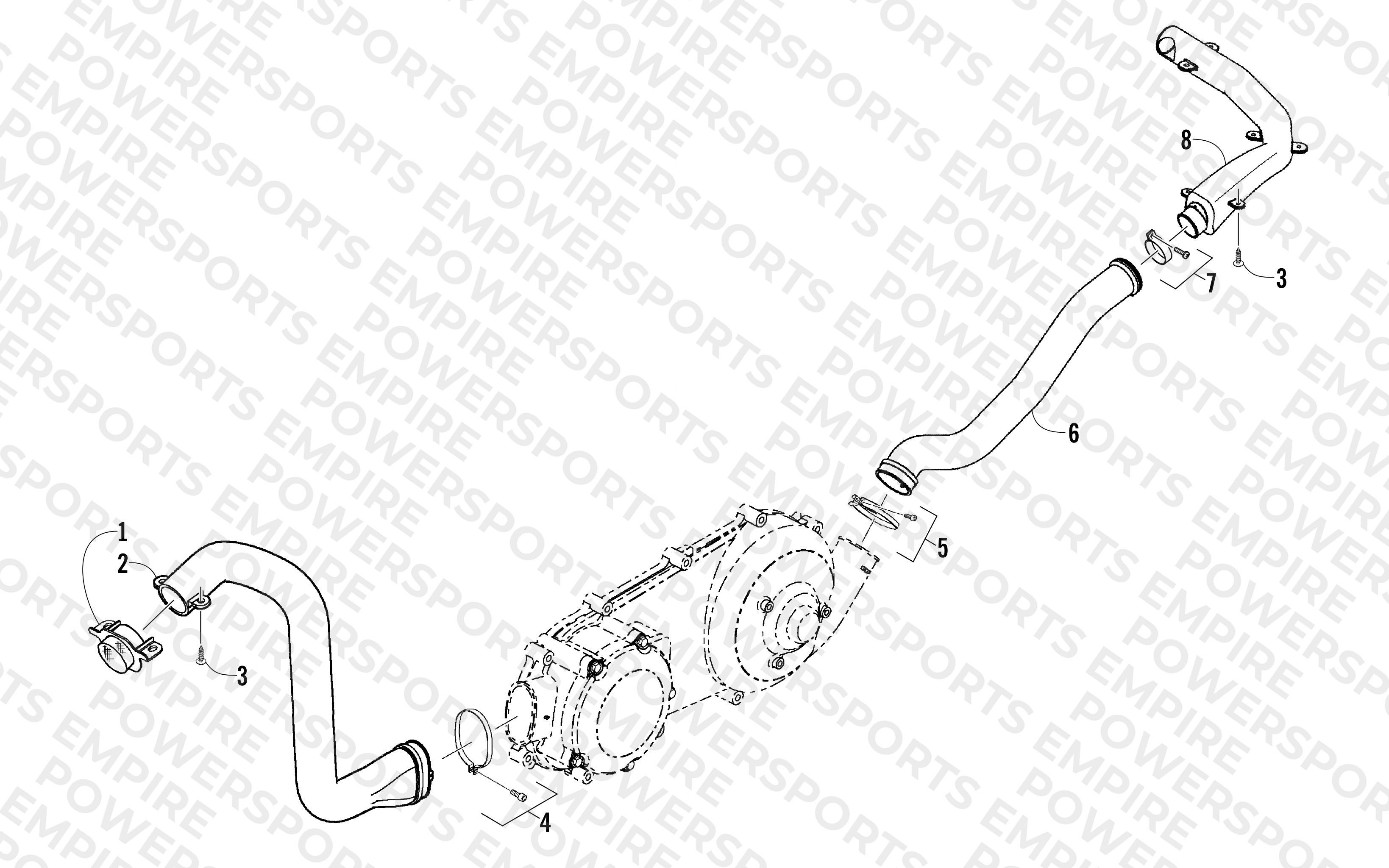 CASE/BELT COOLING ASSEMBLY