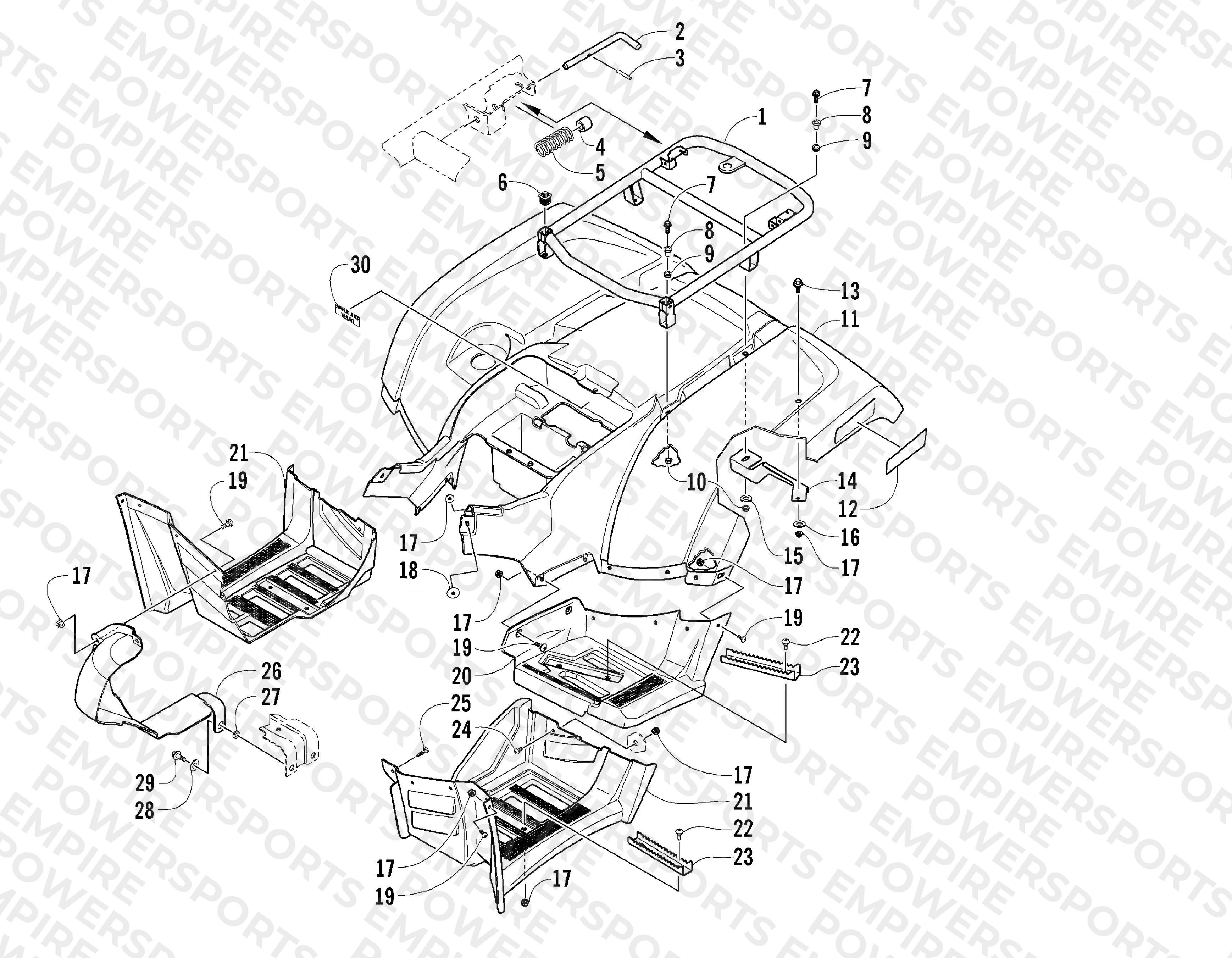 REAR BODY PANEL ASSEMBLY