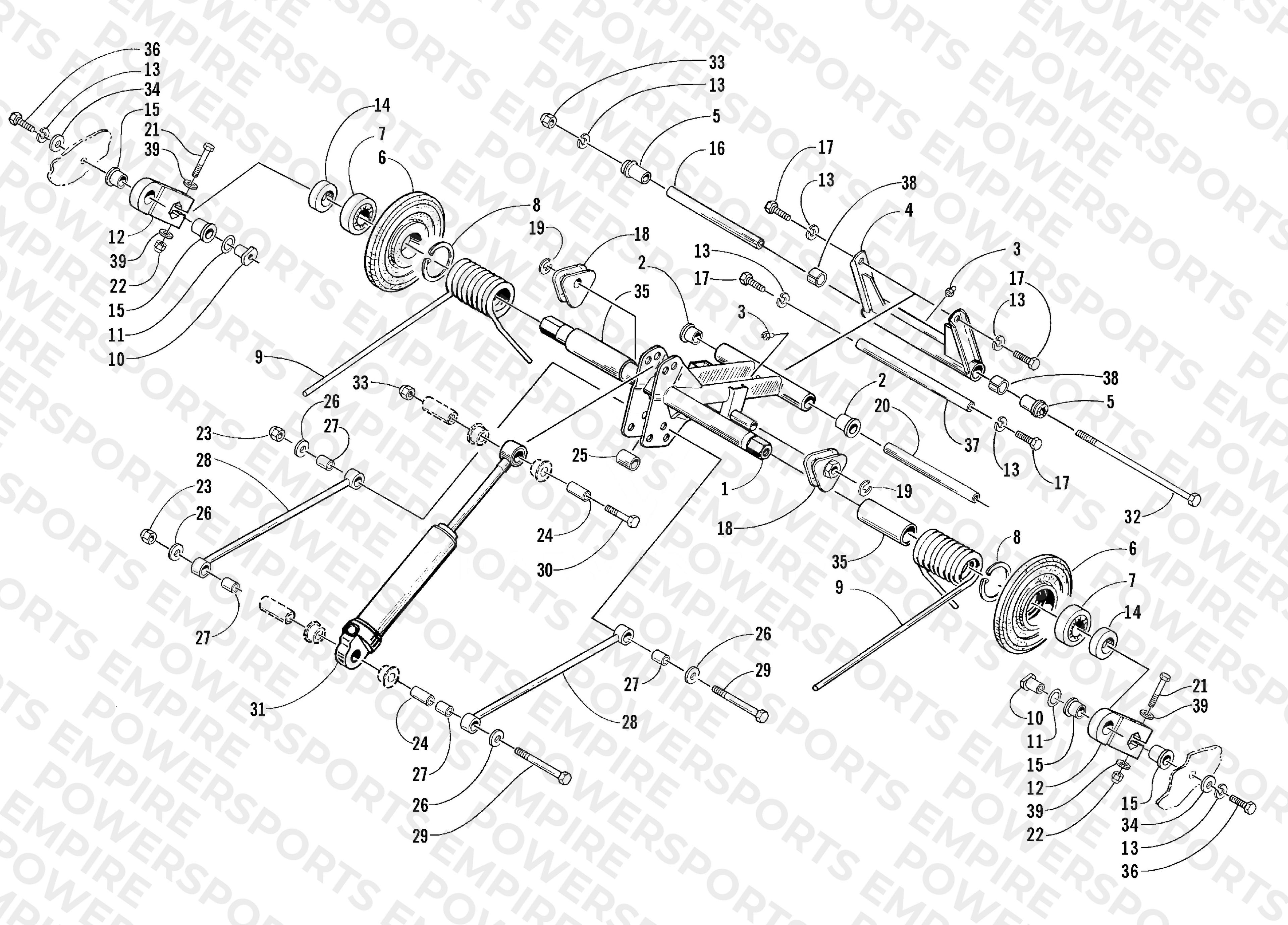 REAR SUSPENSION REAR ARM ASSEMBLY
