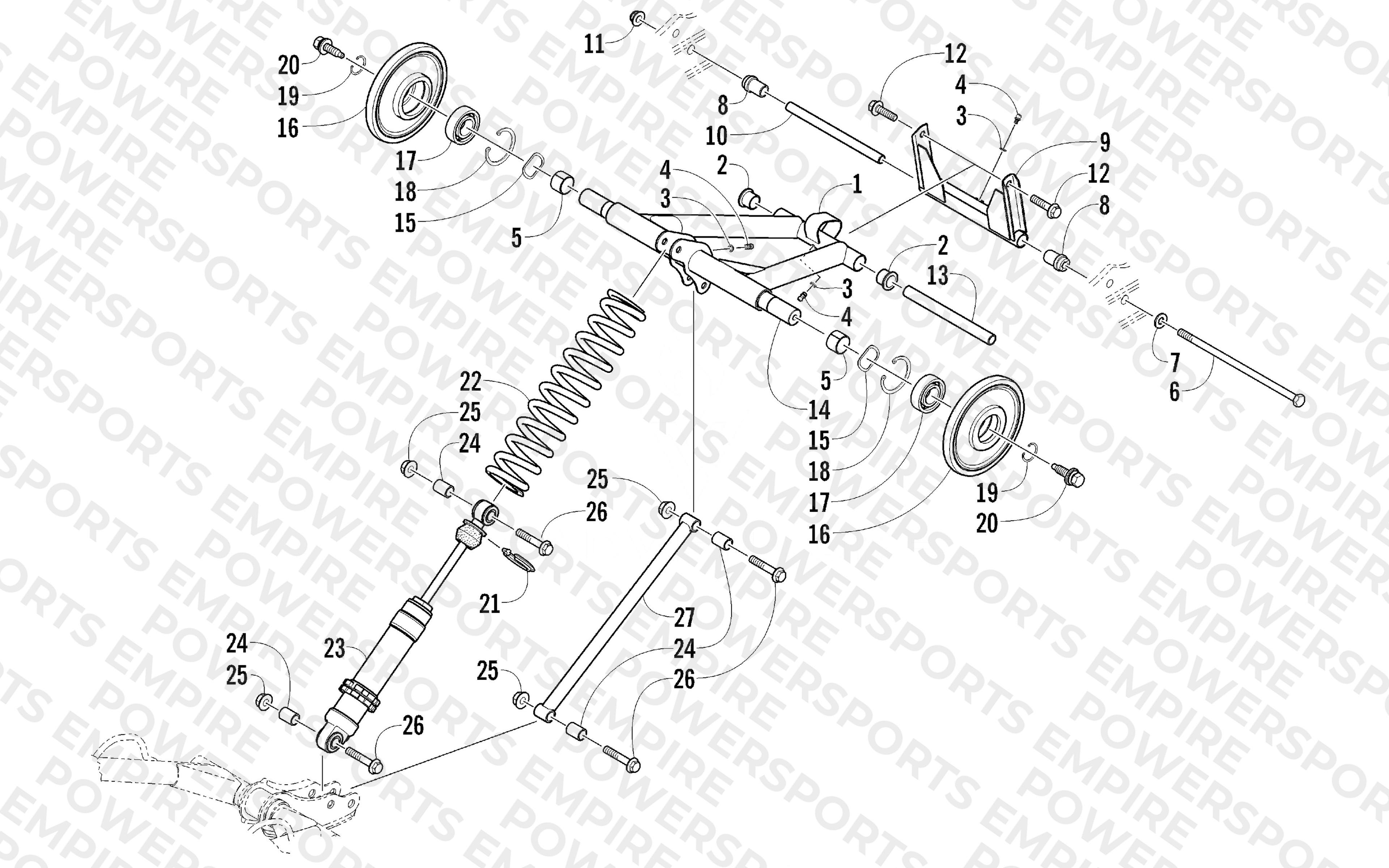 REAR SUSPENSION REAR ARM ASSEMBLY