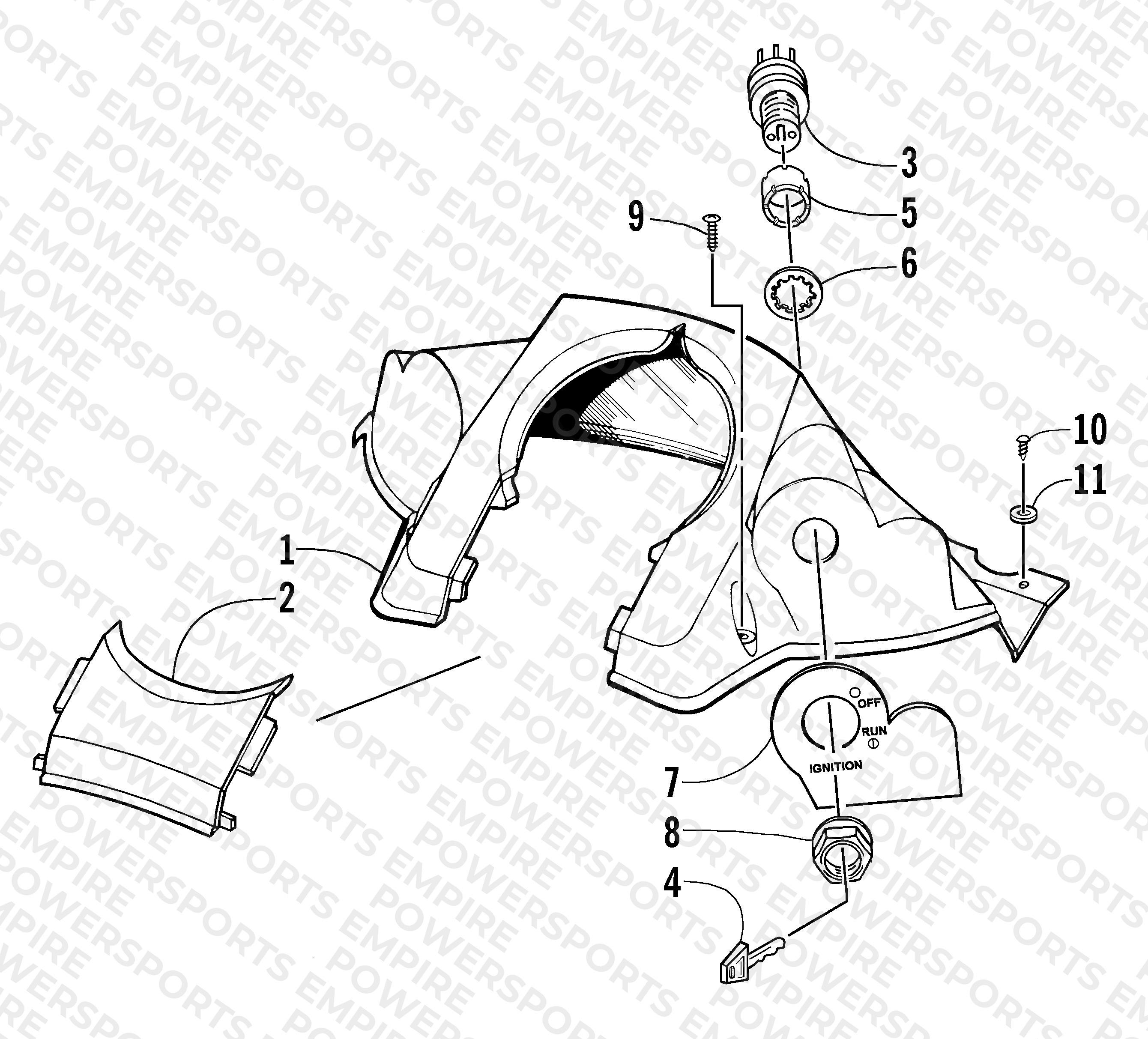 CONSOLE AND SWITCH ASSEMBLY
