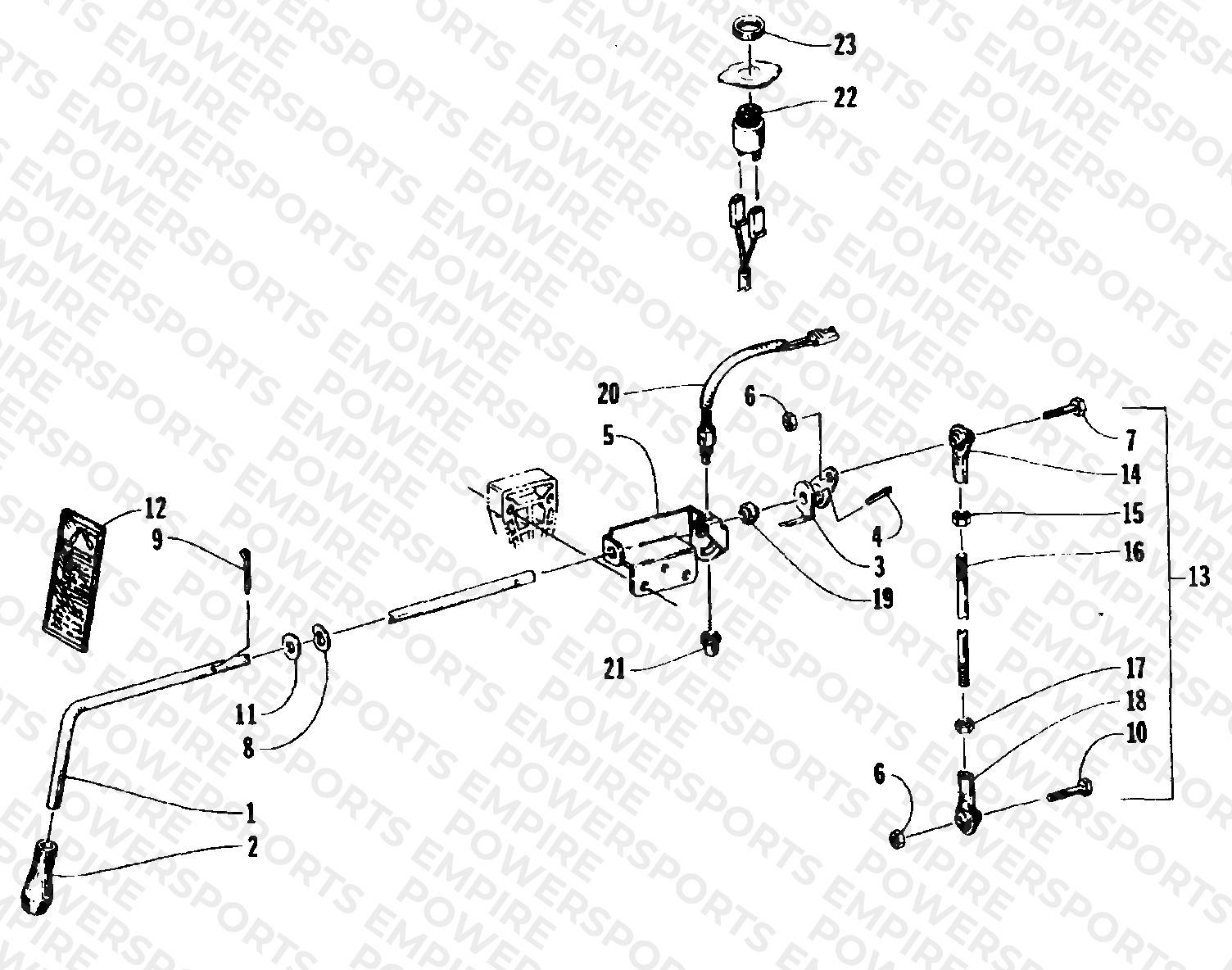 REVERSE SHIFT LEVER ASSEMBLY