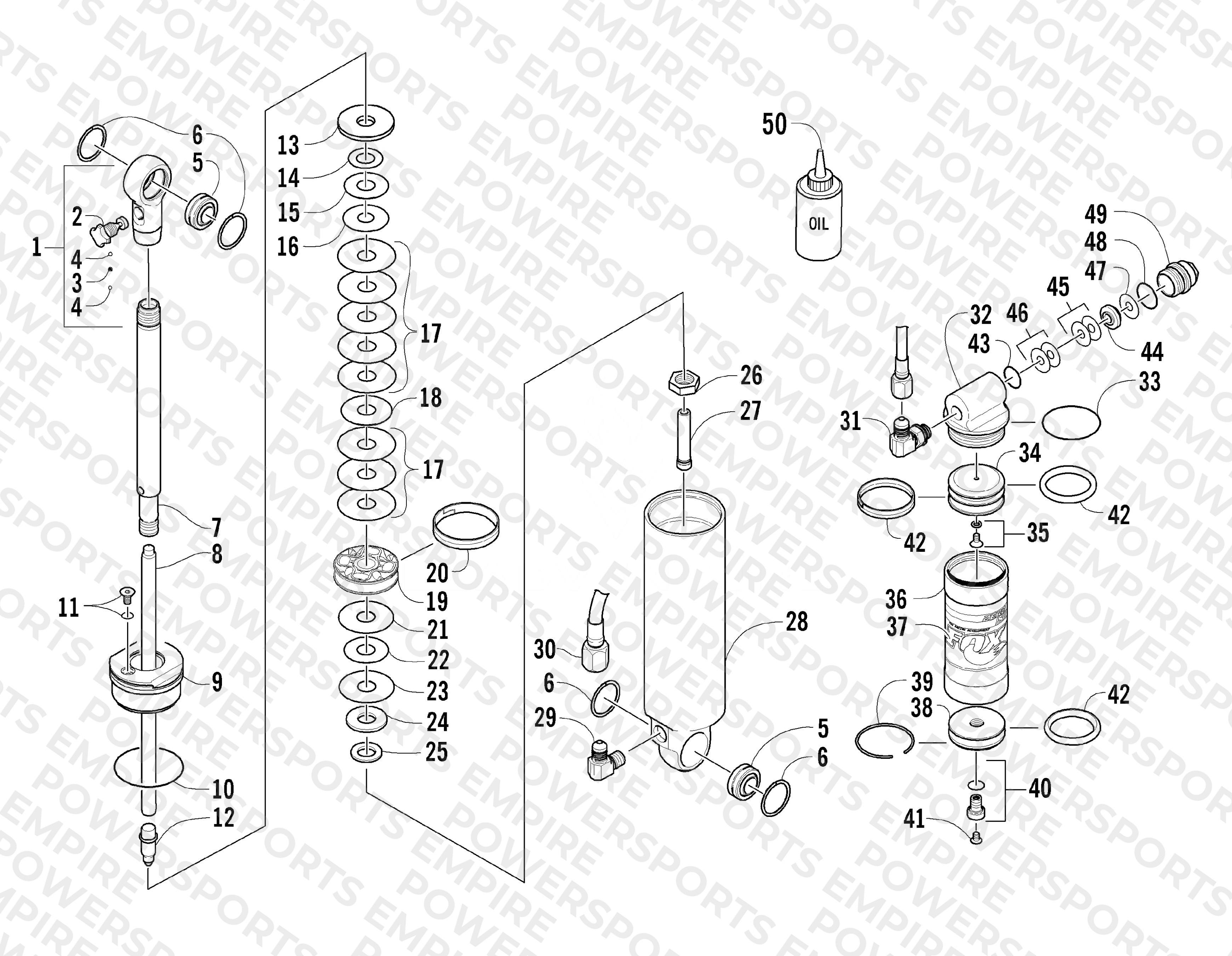 REAR SUSPENSION REAR ARM SHOCK ABSORBER