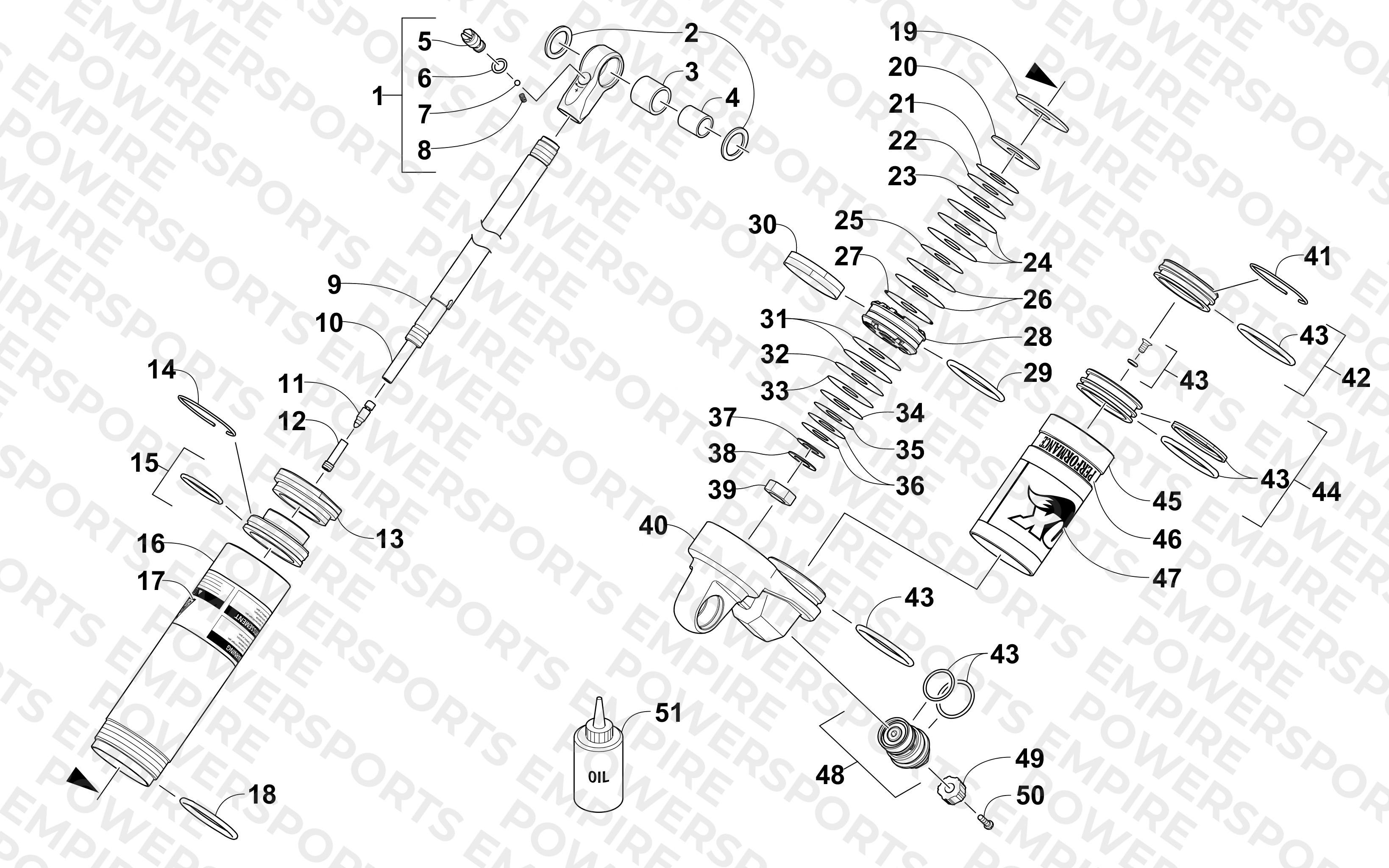 REAR SUSPENSION REAR ARM SHOCK ABSORBER
