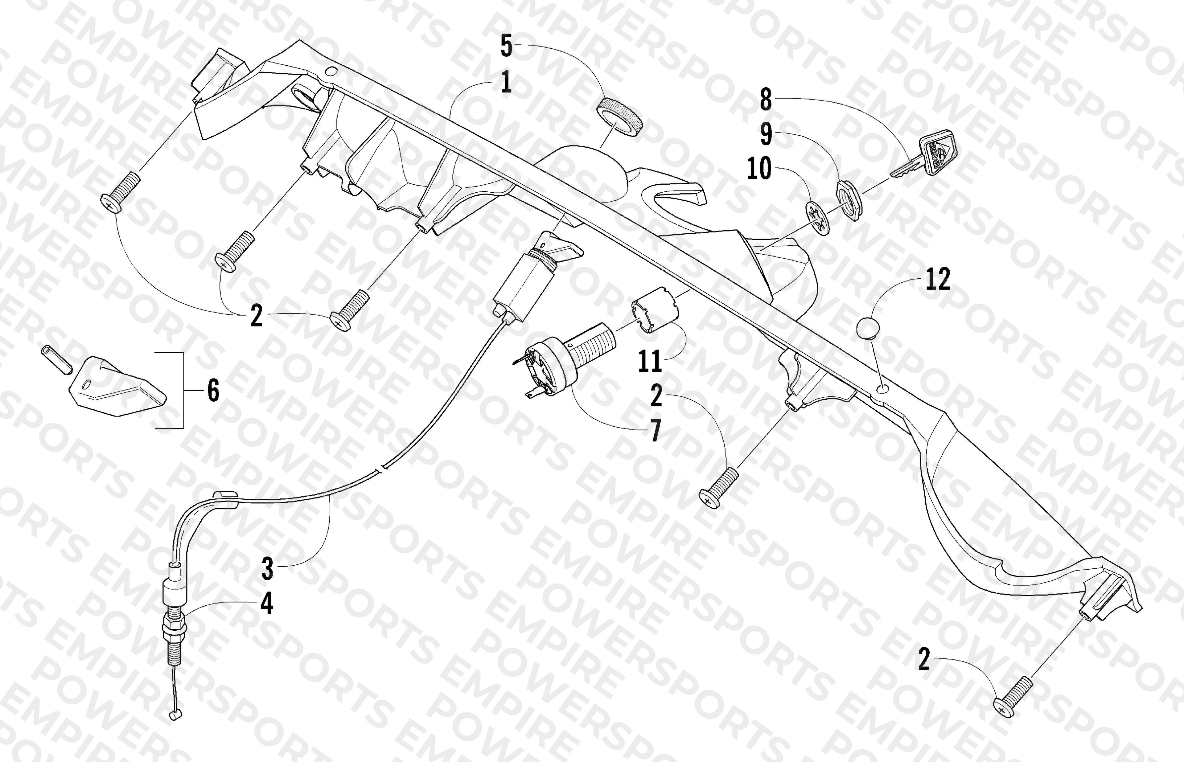 CONSOLE AND SWITCH ASSEMBLY