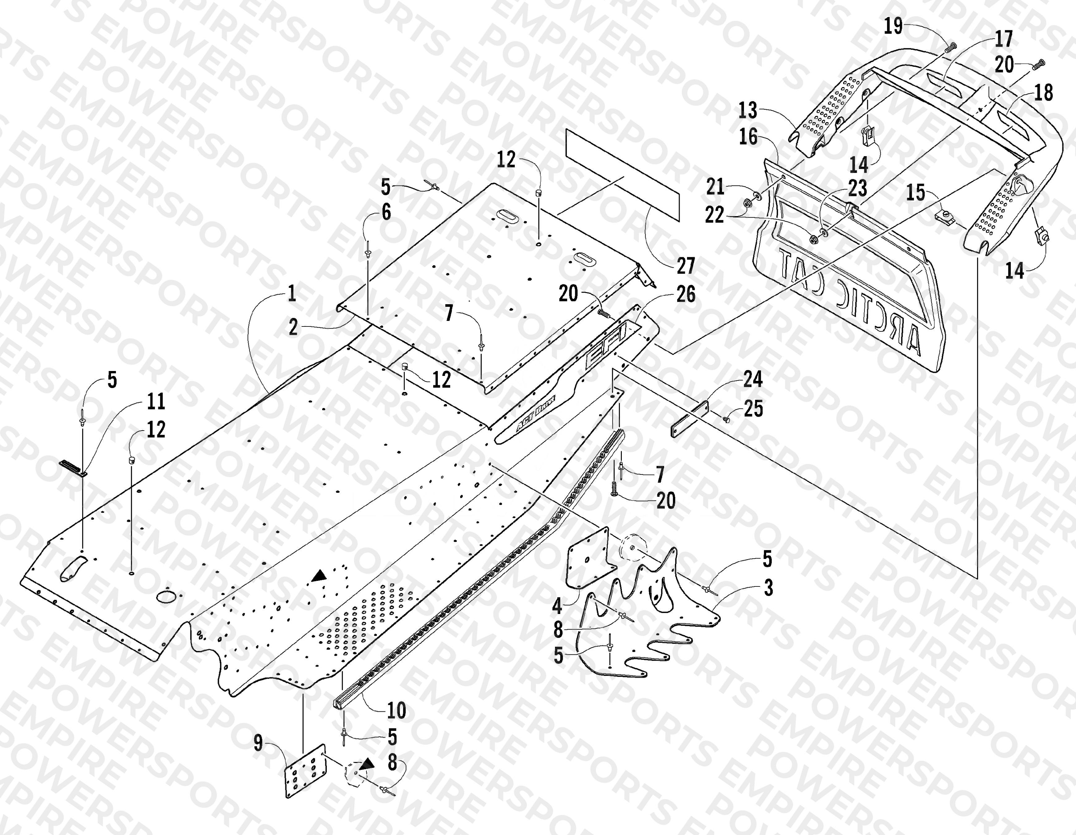 TUNNEL AND REAR BUMPER