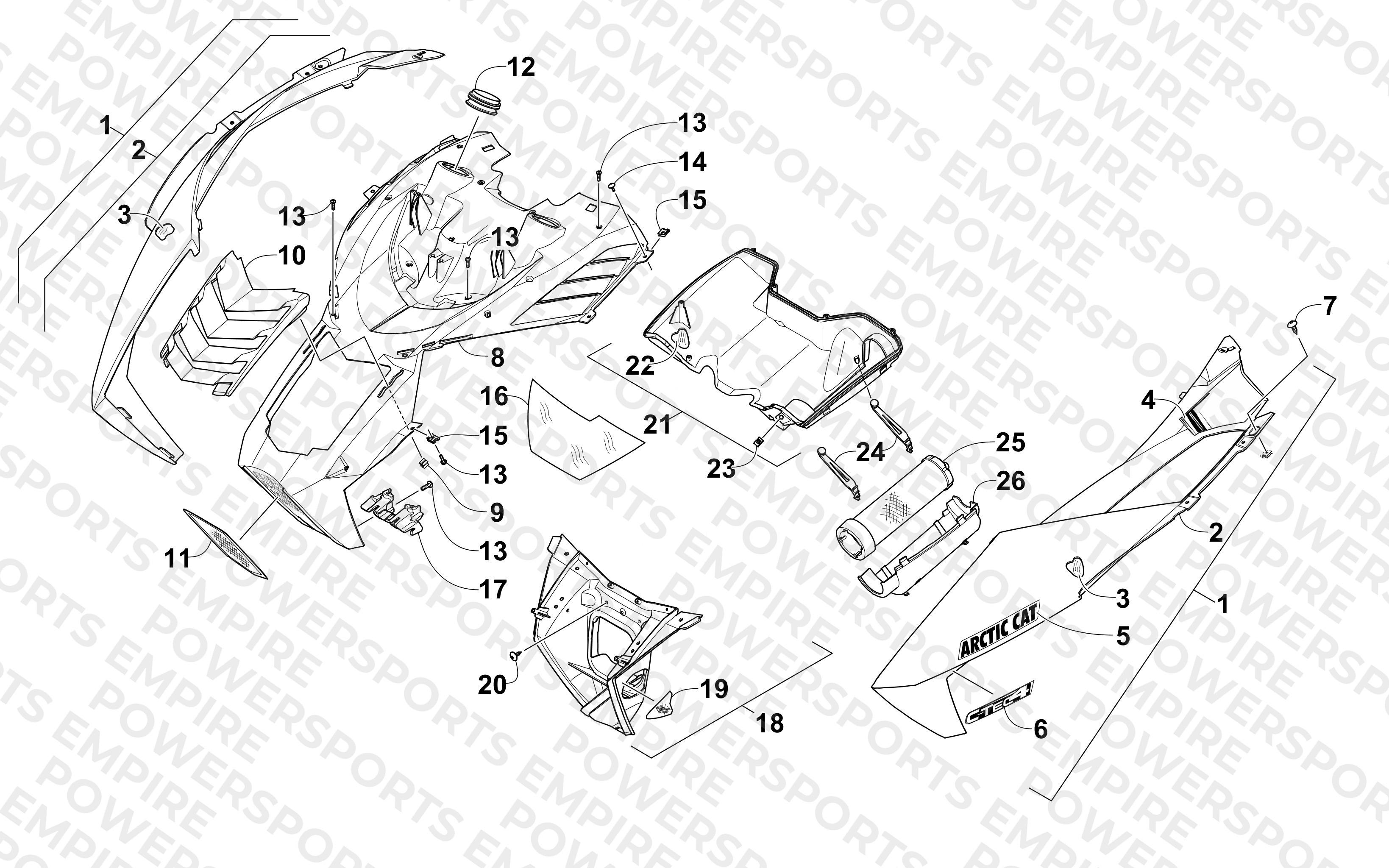 HOOD AND AIR INTAKE ASSEMBLY
