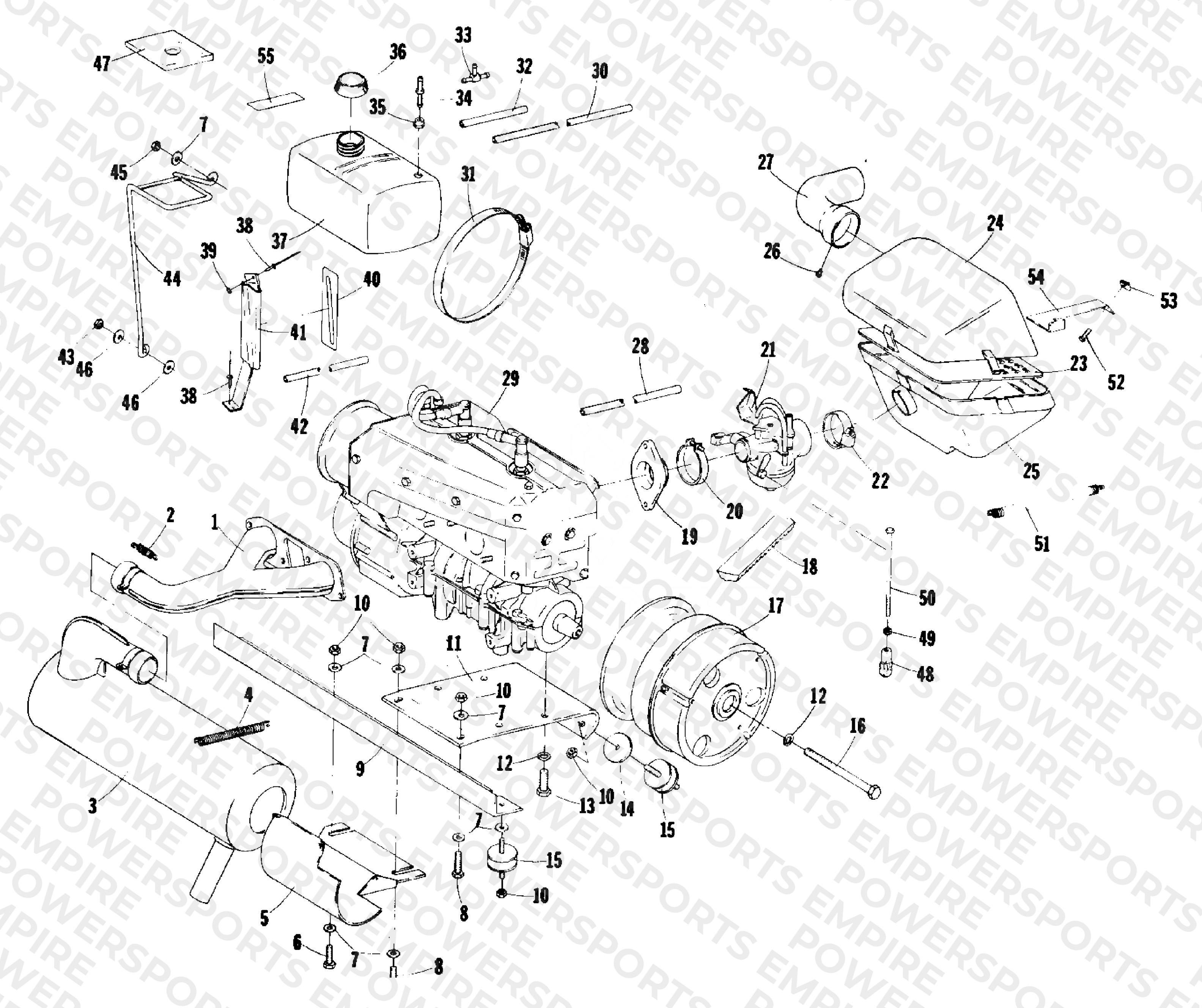 ENGINE AND RELATED PARTS