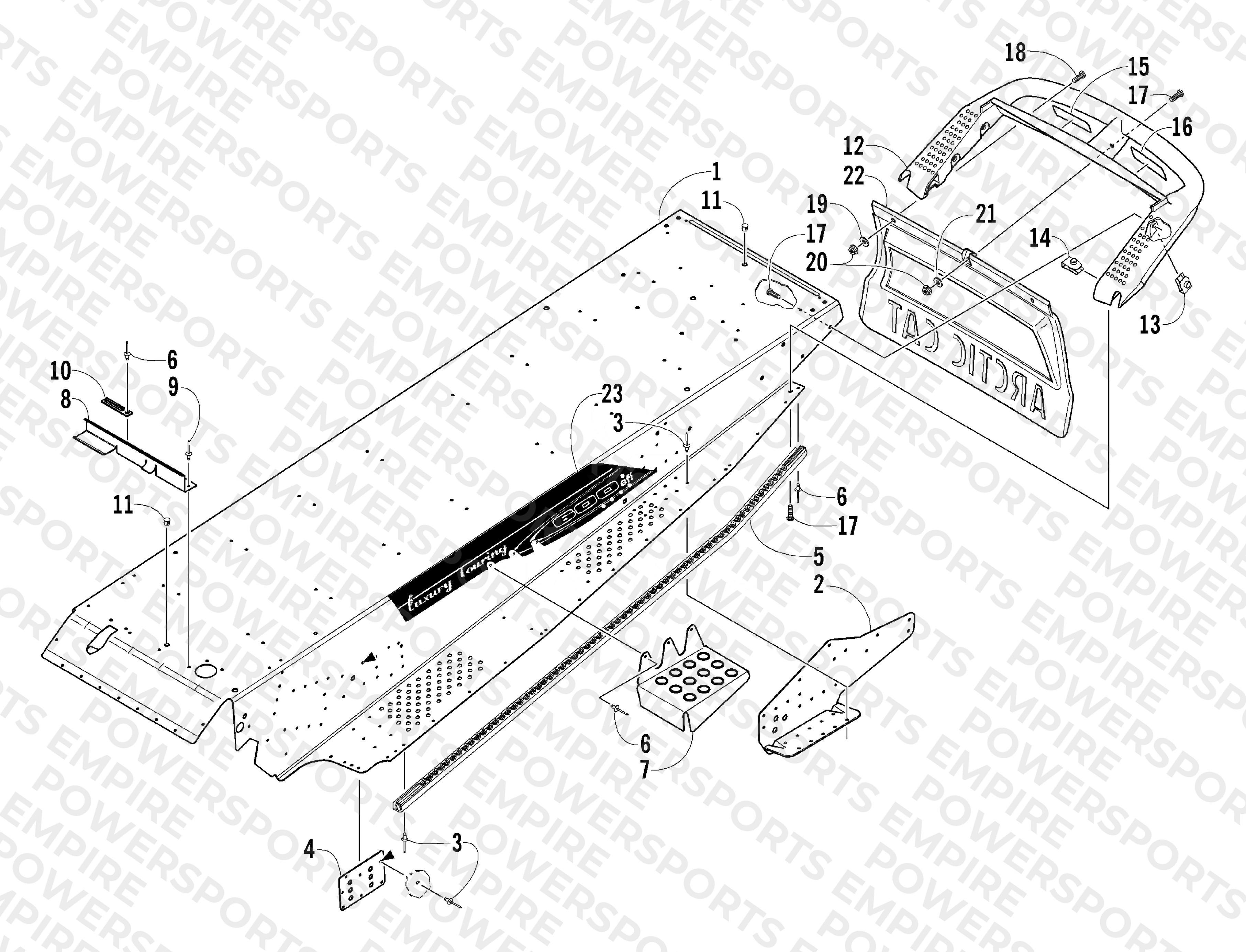 TUNNEL AND REAR BUMPER