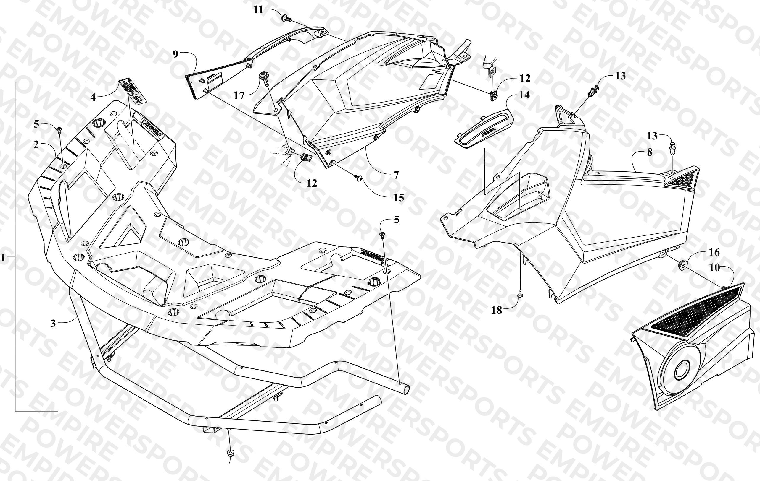 FRONT RACK AND SIDE PANEL ASSEMBLIES
