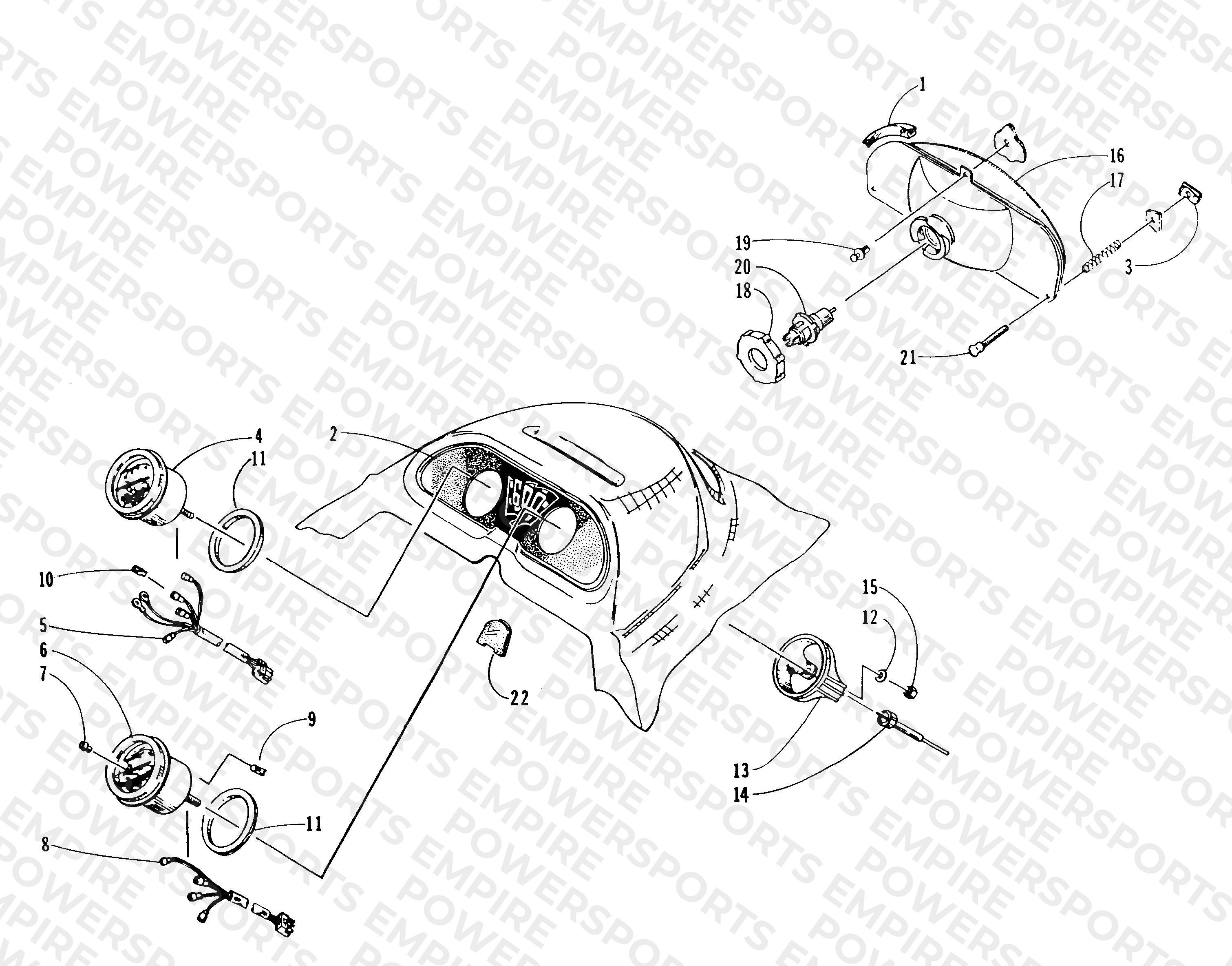 HEADLIGHT AND INSTRUMENTS