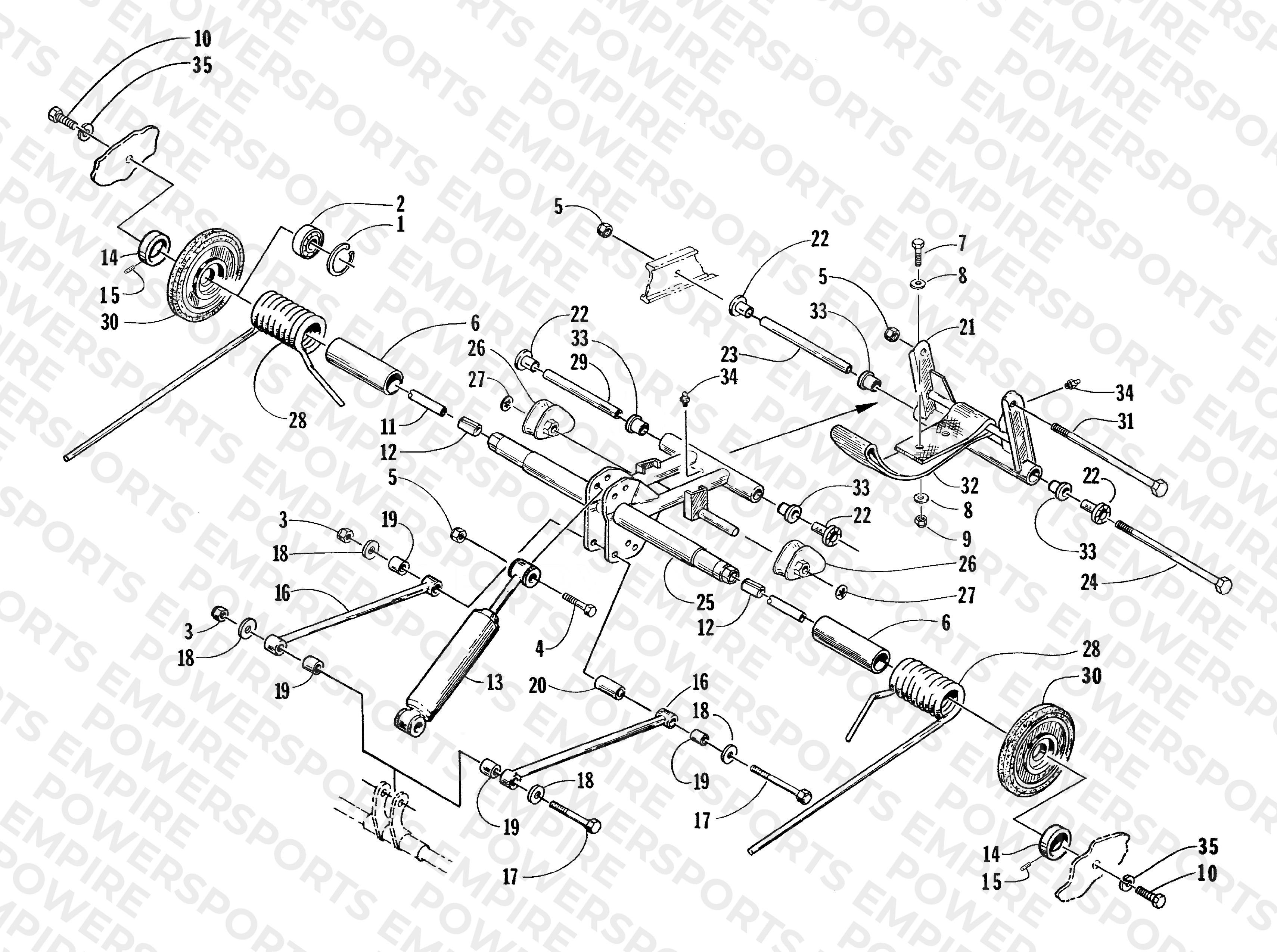 REAR SUSPENSION REAR ARM ASSEMBLY