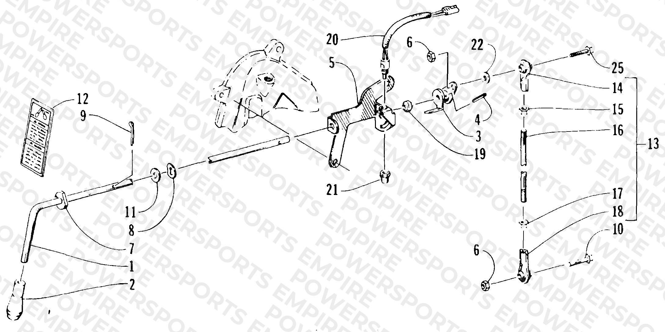 REVERSE SHIFT LEVER ASSEMBLY