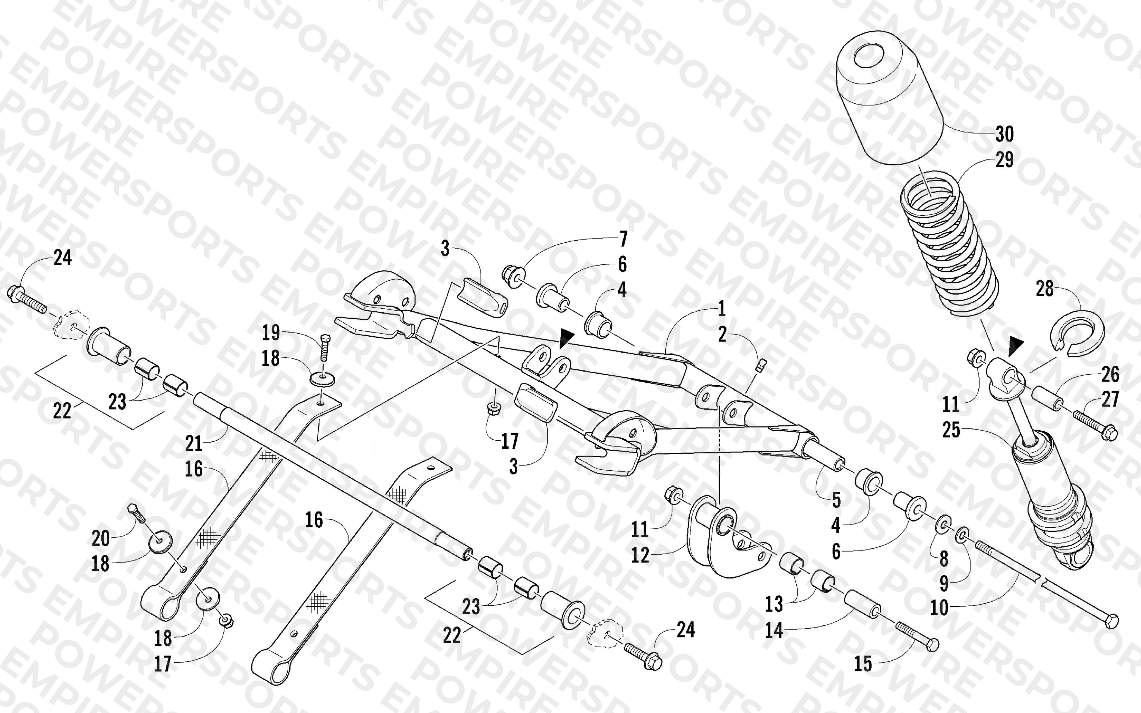 REAR SUSPENSION FRONT ARM ASSEMBLY