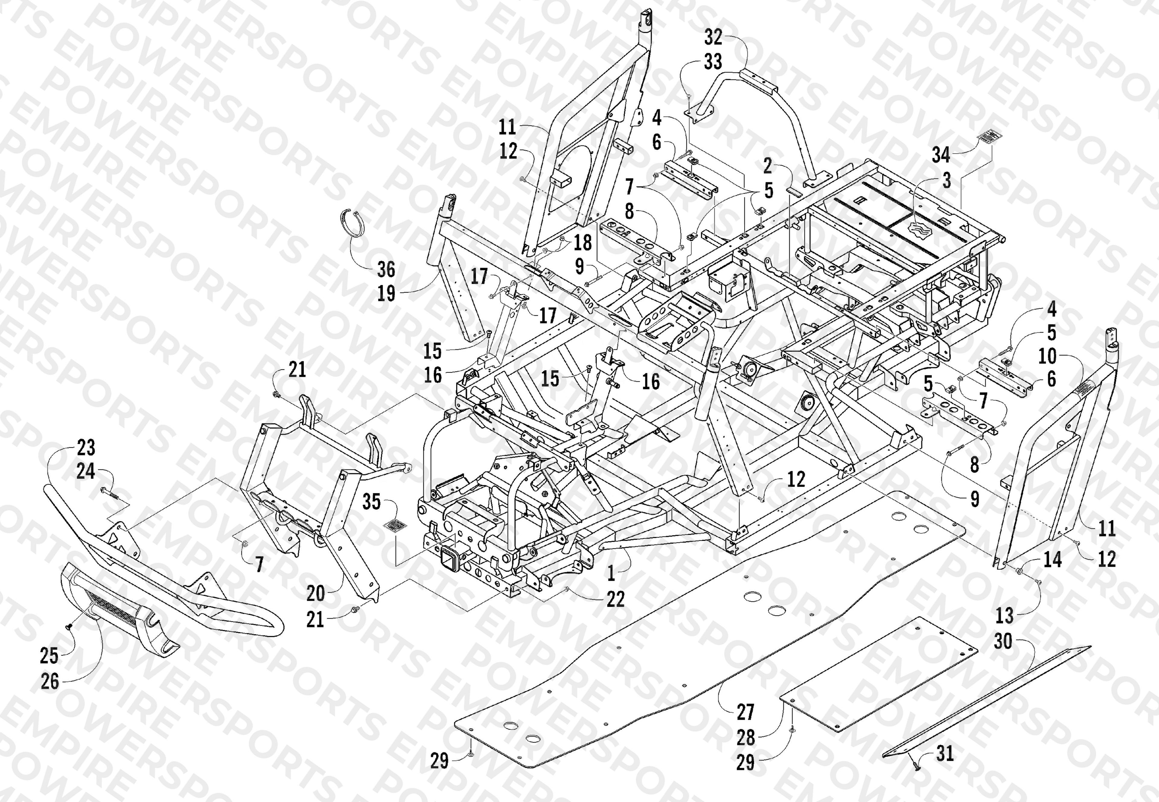 FRAME AND RELATED PARTS