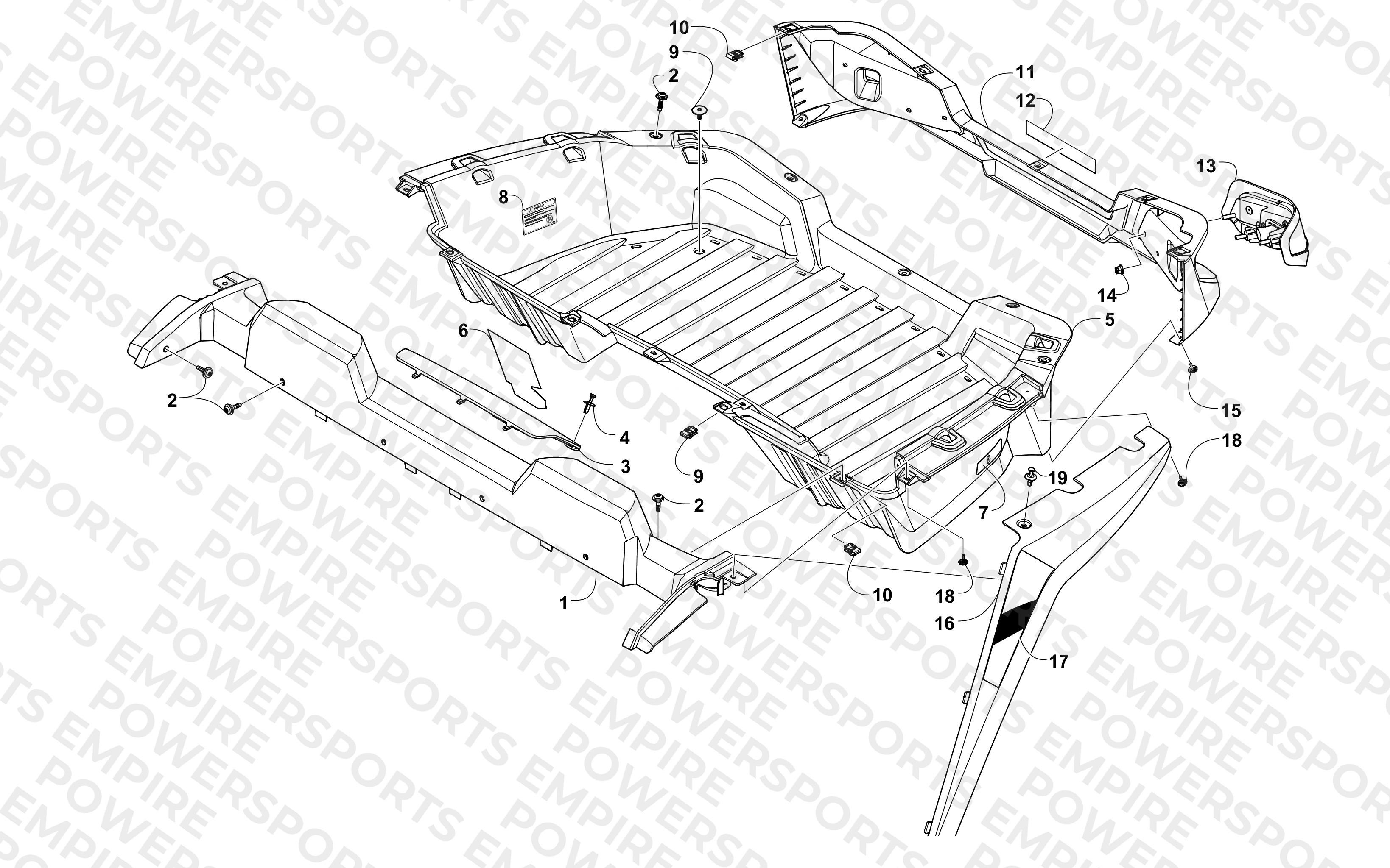CARGO BOX AND TAILLIGHT ASSEMBLY