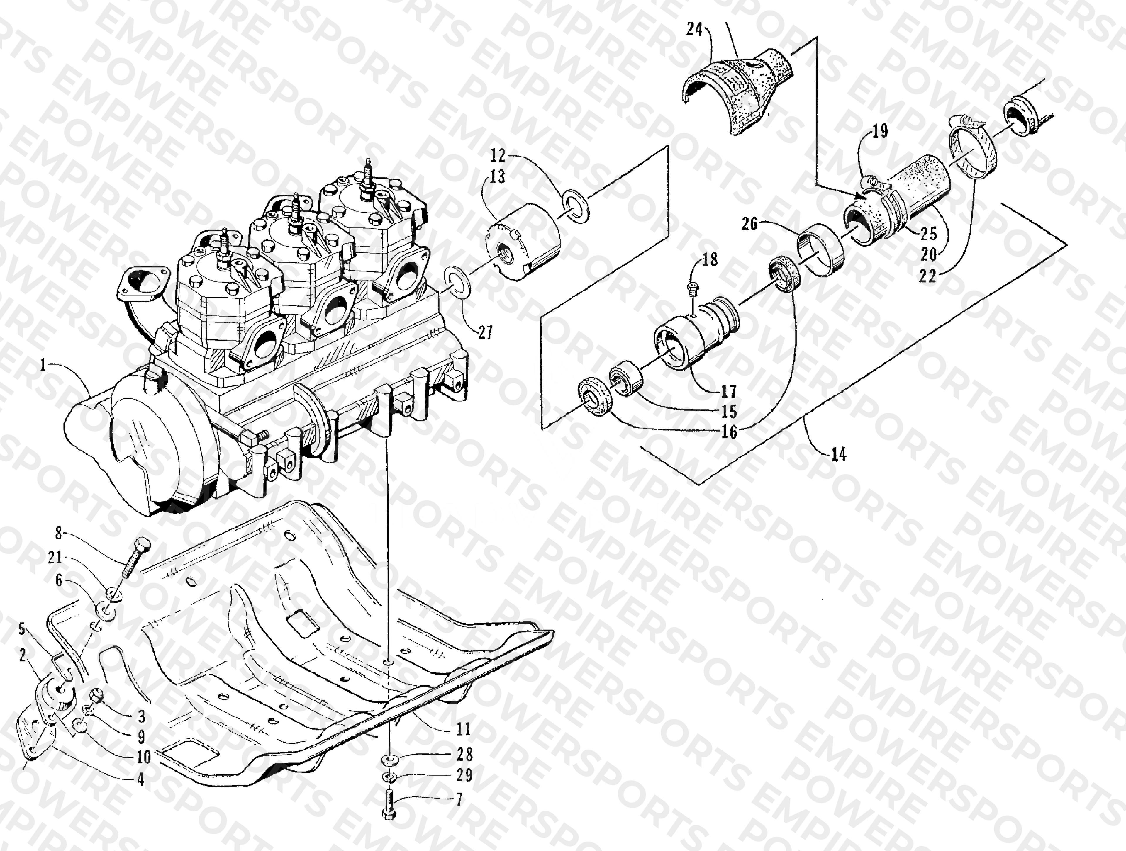ENGINE AND RELATED ASSEMBLY