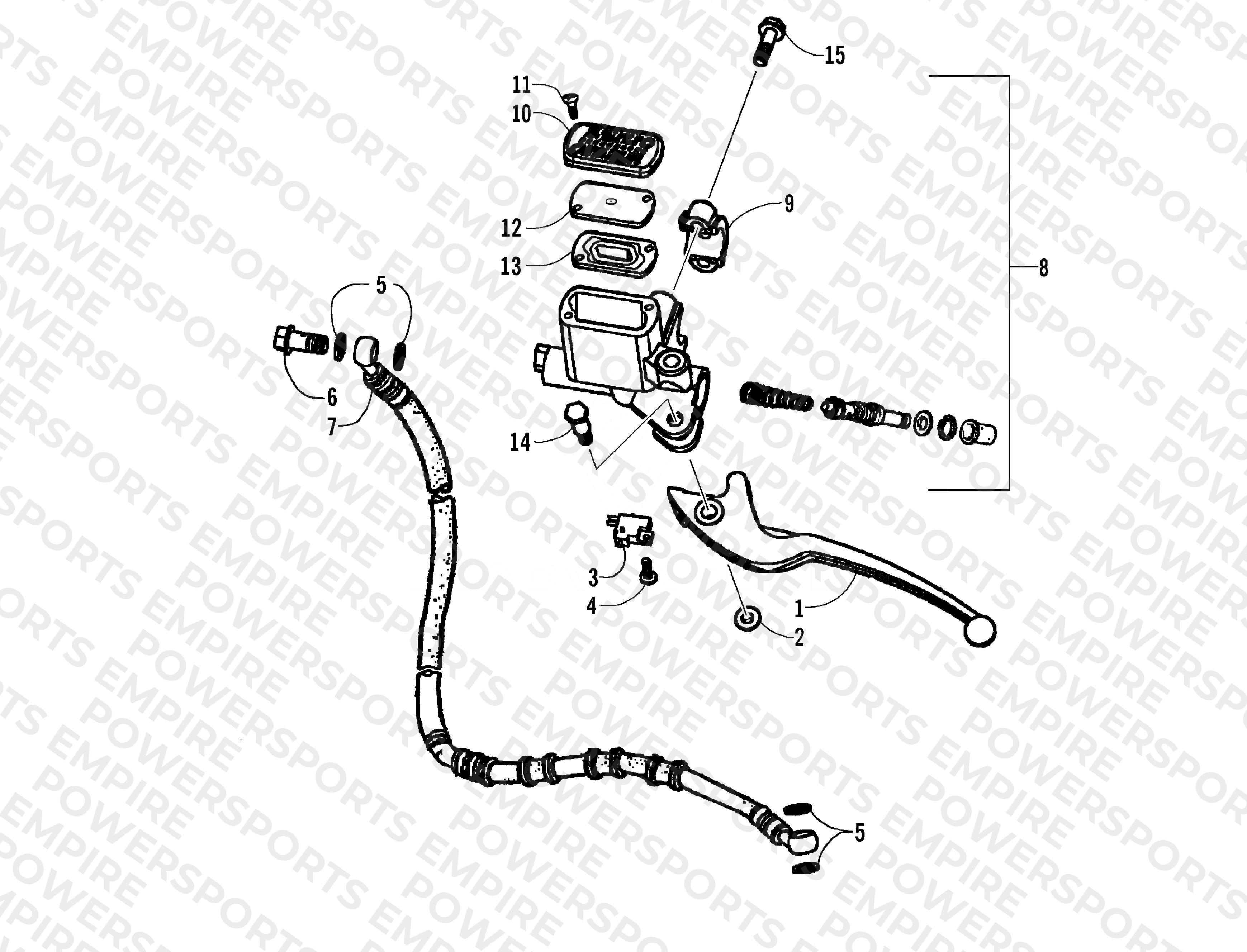 HYDRAULIC HAND BRAKE ASSEMBLY