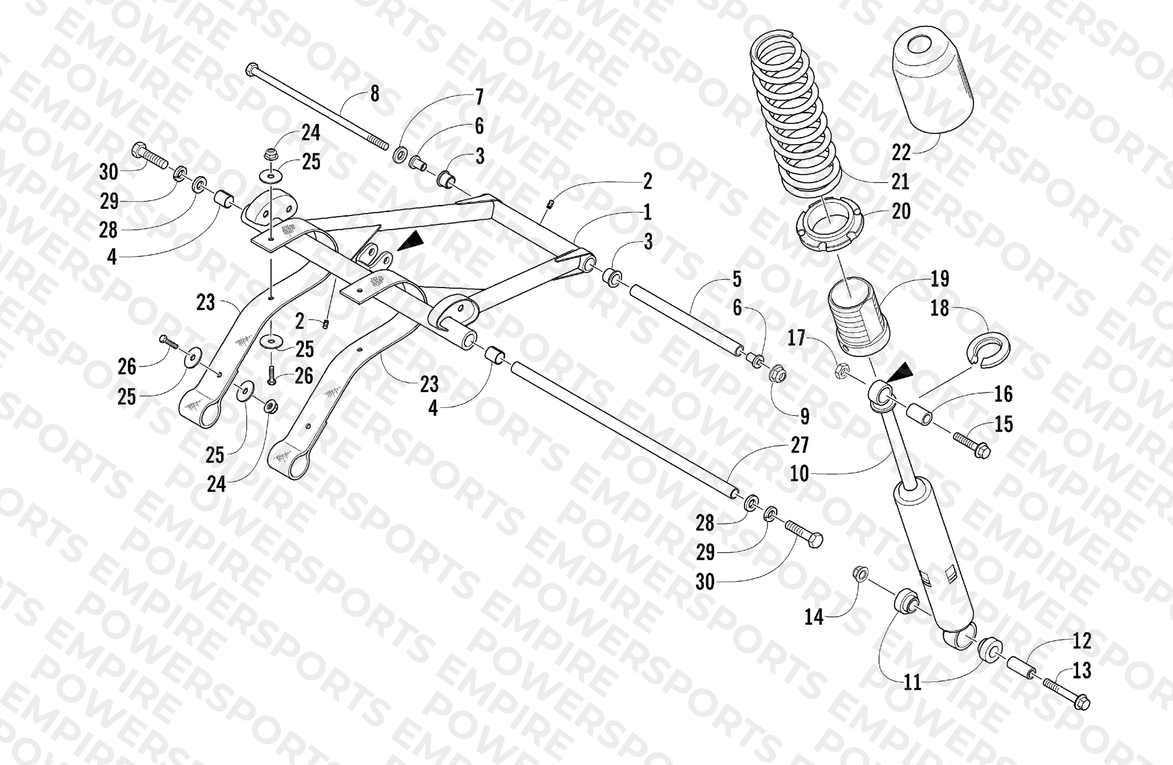 REAR SUSPENSION FRONT ARM ASSEMBLY