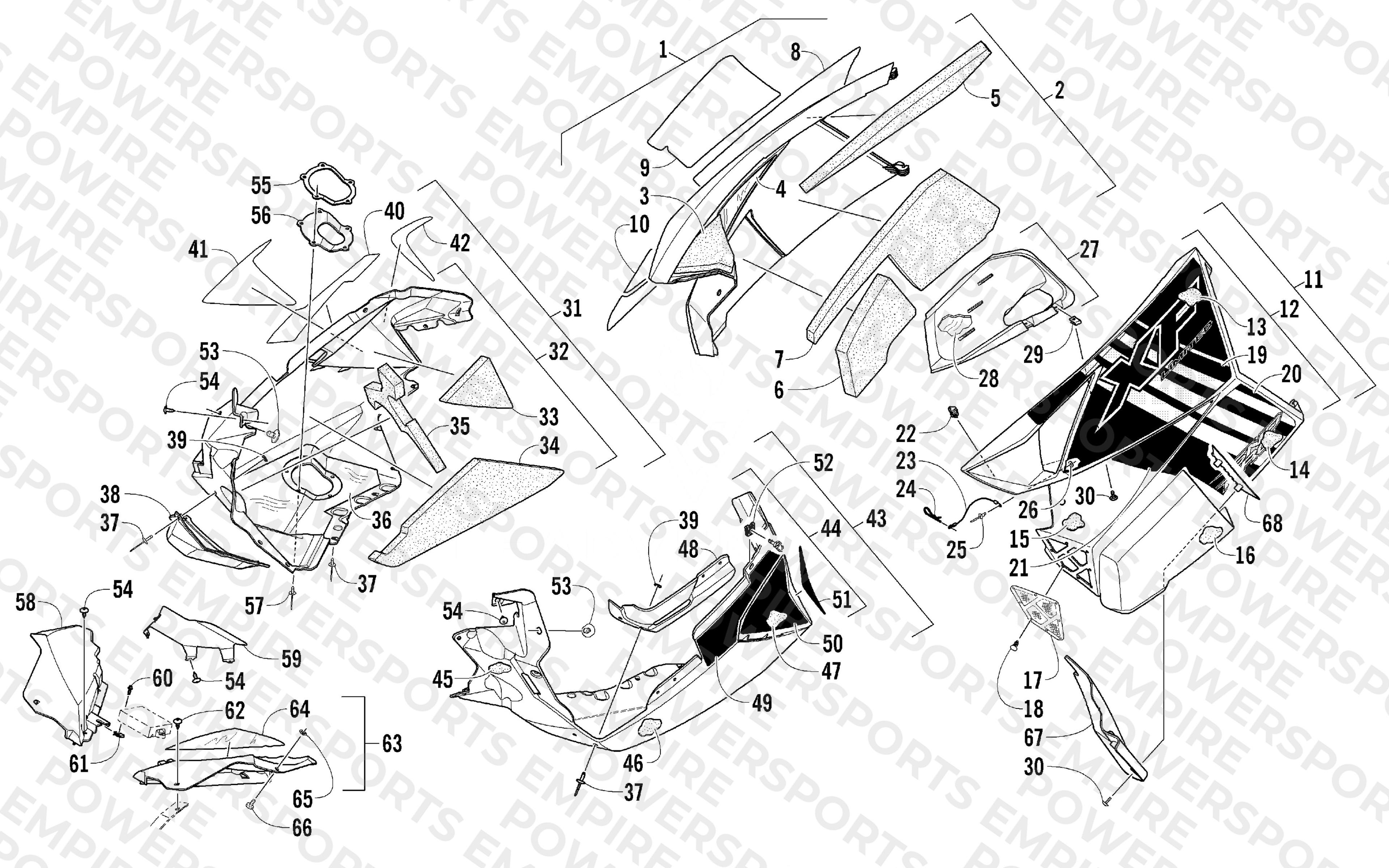 SKID PLATE AND SIDE PANEL ASSEMBLY