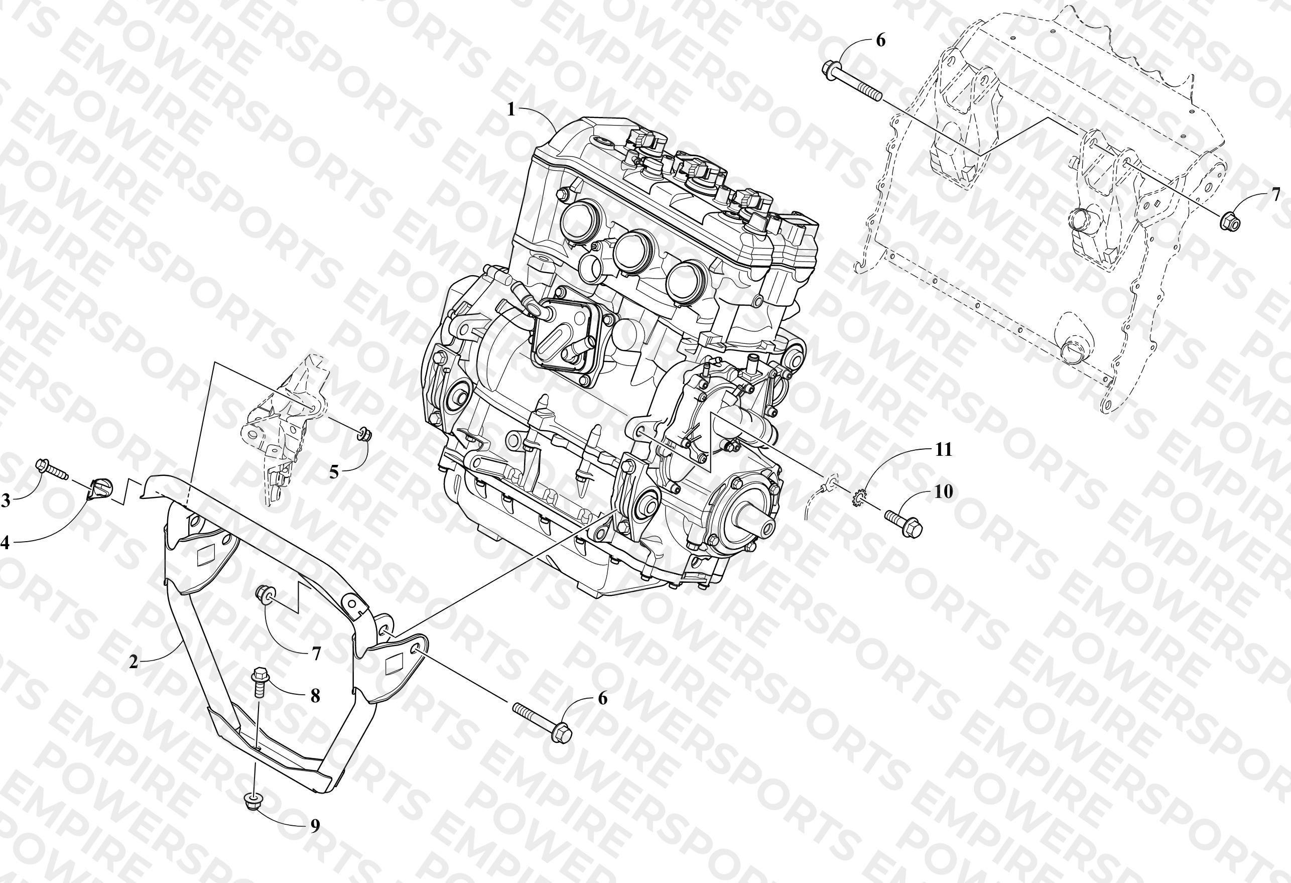 ENGINE AND RELATED PARTS
