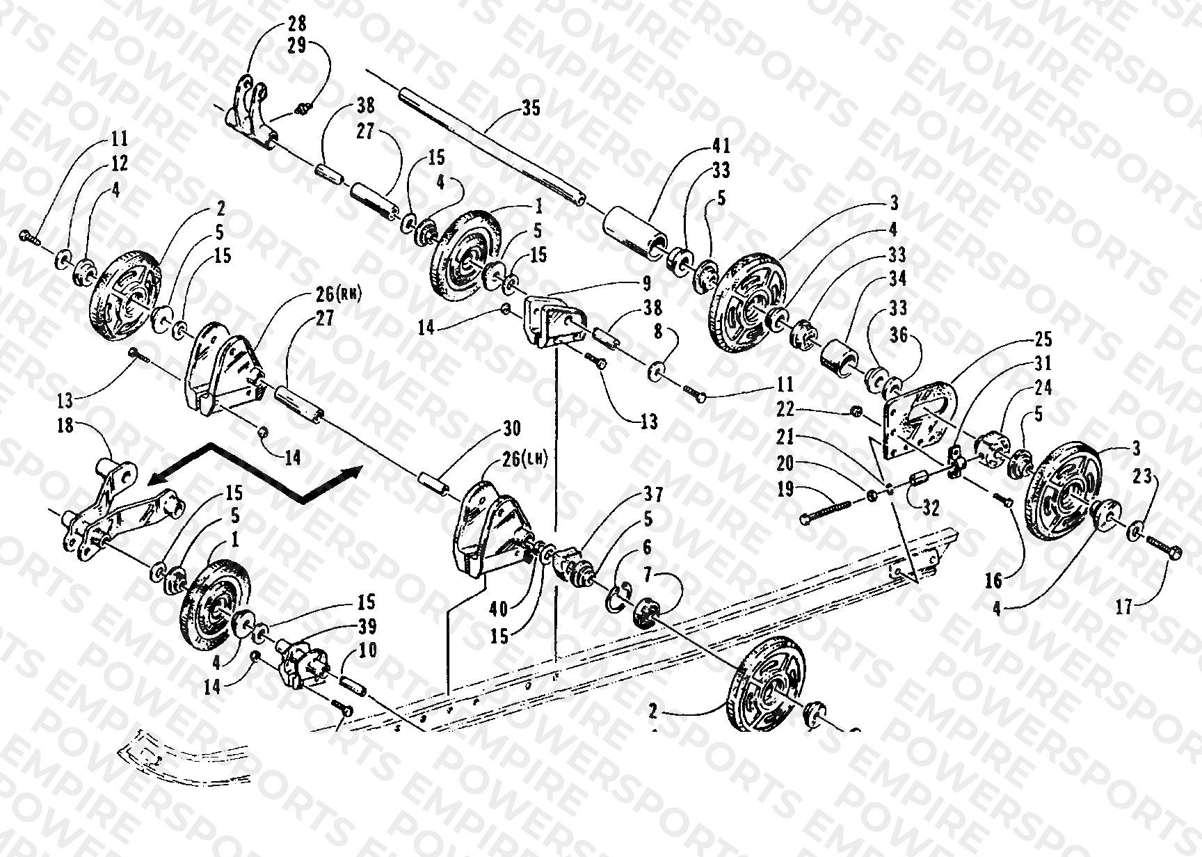 REAR SUSPENSION AXLE ASSEMBLY