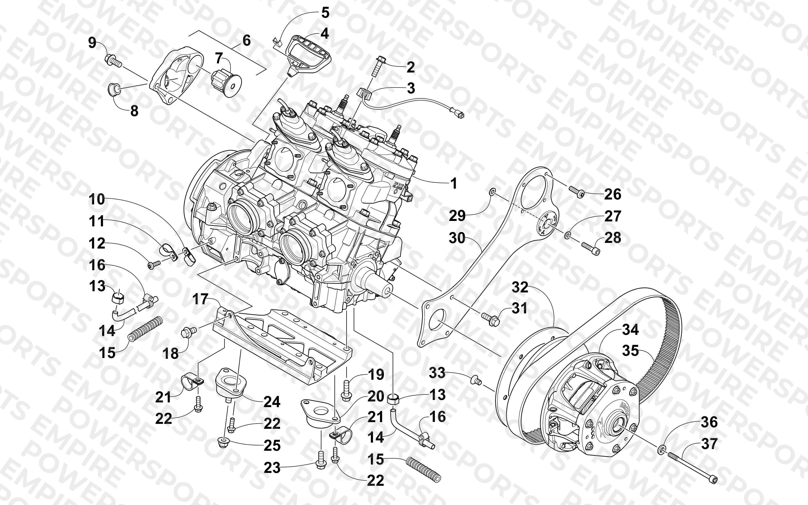 ENGINE AND RELATED PARTS