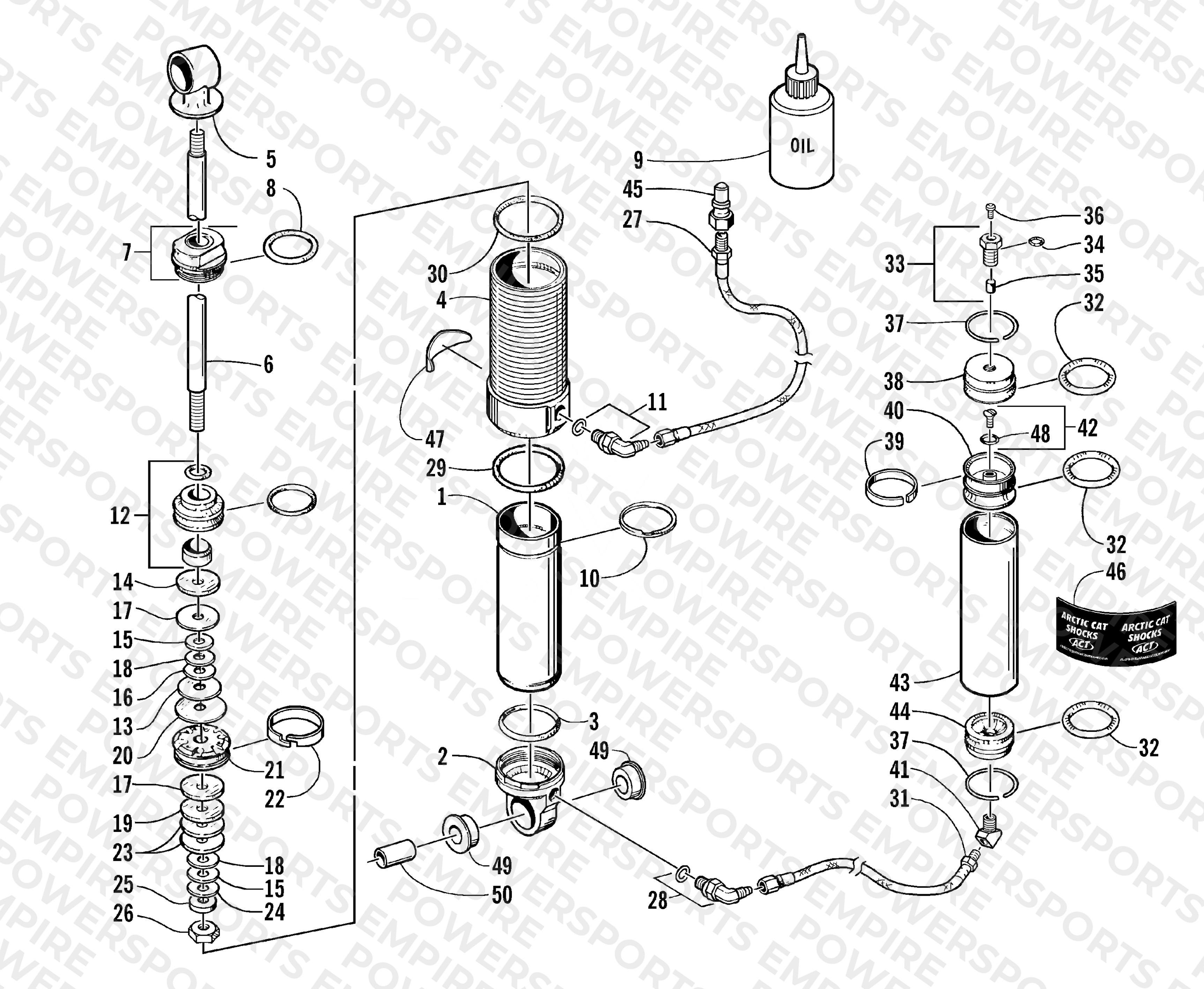 REAR SUSPENSION FRONT ARM SHOCK ABSORBER (LE-C)