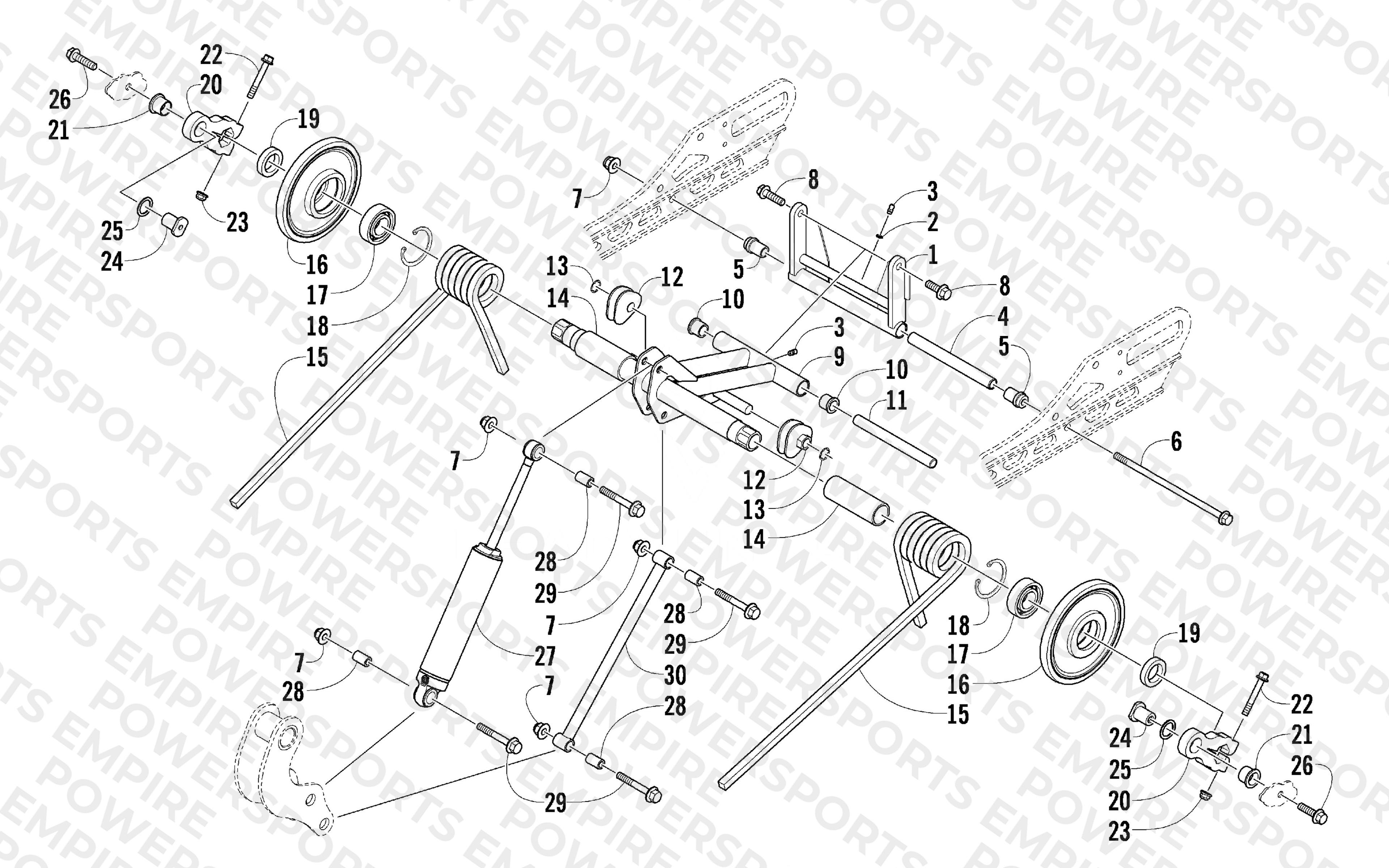 REAR SUSPENSION REAR ARM ASSEMBLY