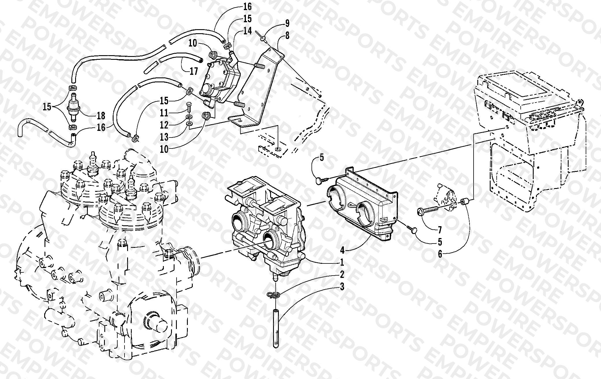 CARBURETOR AND FUEL PUMP ASSEMBLY