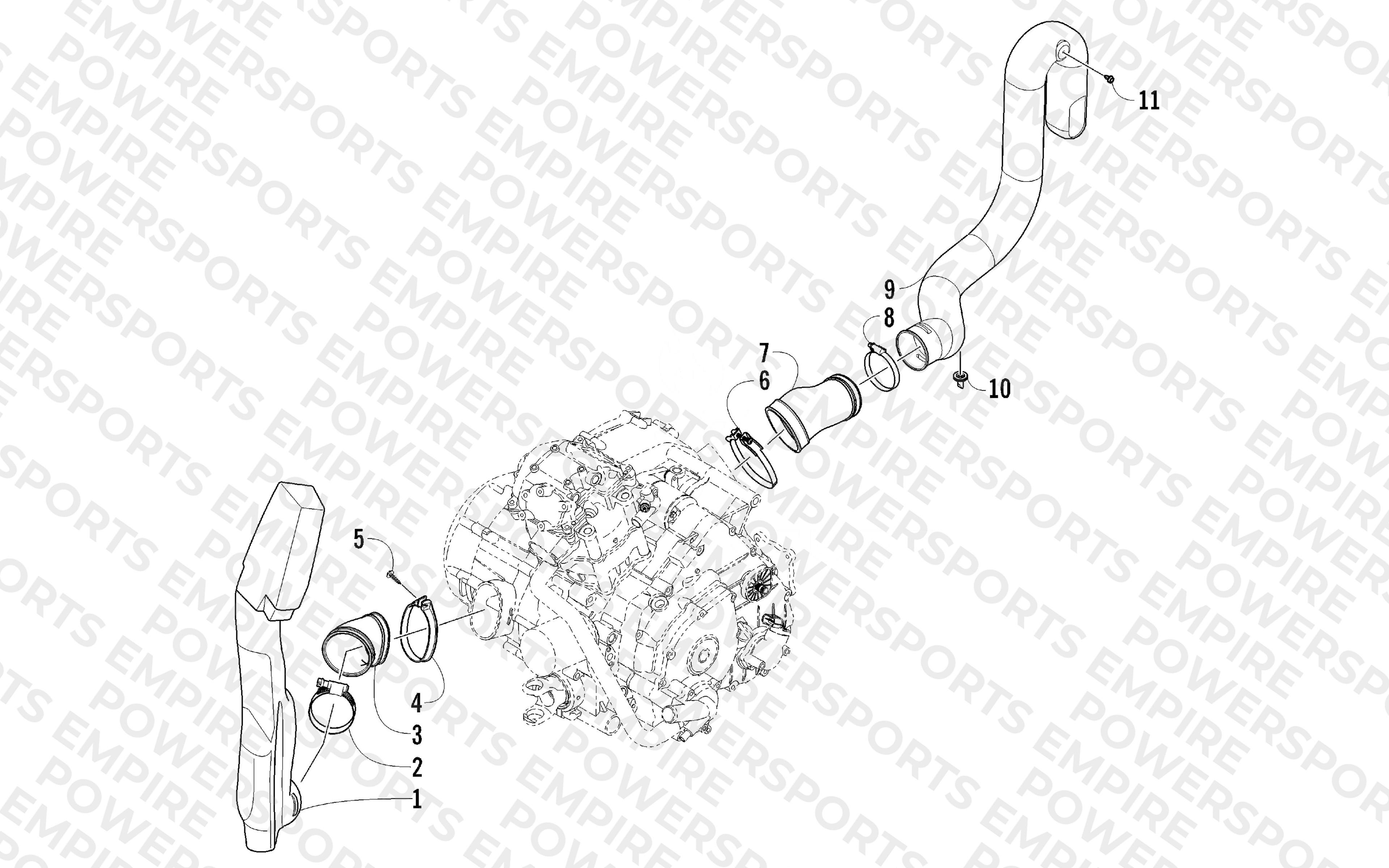 CASE/BELT COOLING ASSEMBLY